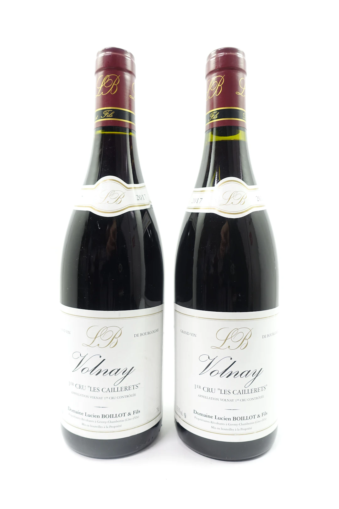 2 bts VOLNAY 2017 1er Cru Les Caillerets. Domaine Y.Clerget