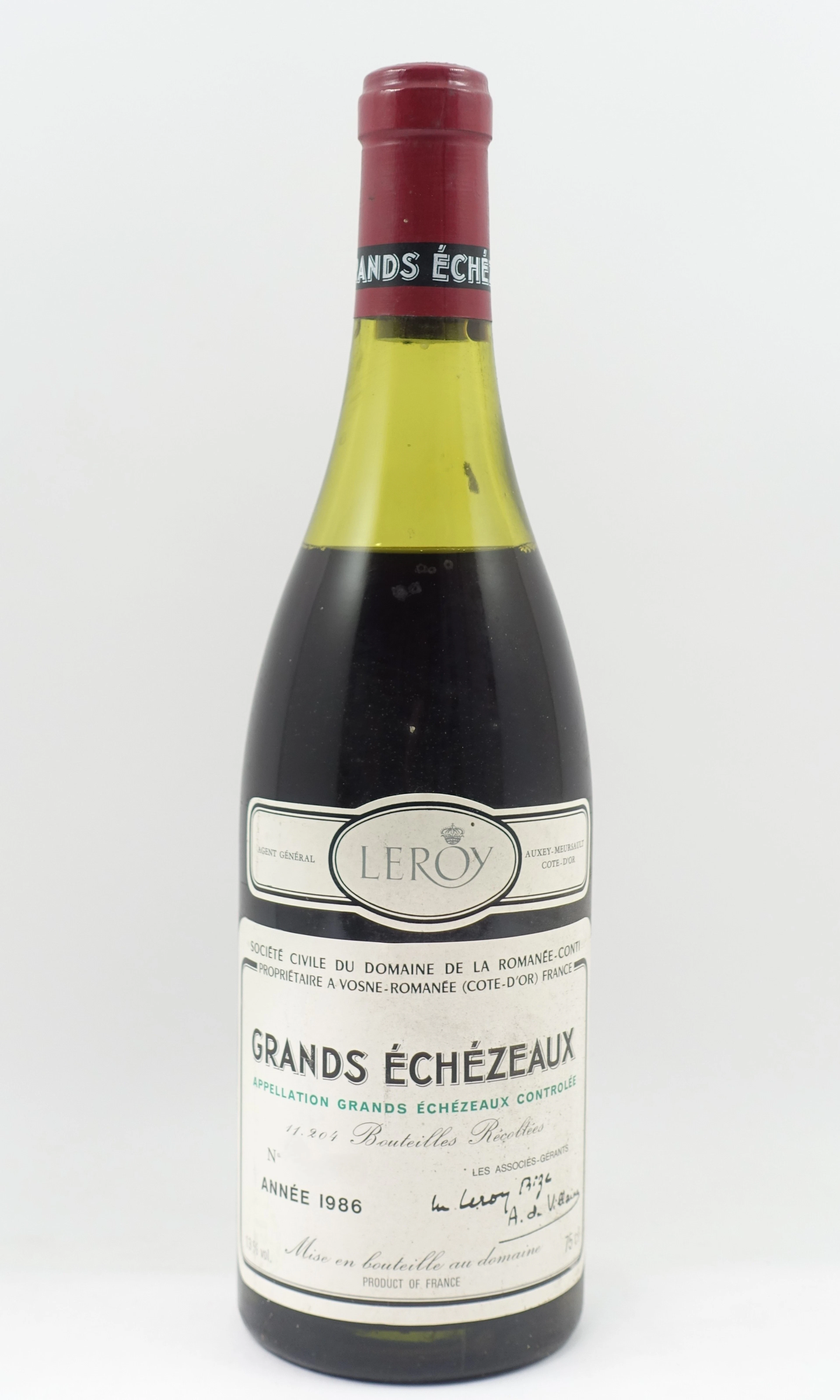1 bt GRANDS ECHEZEAUX 1986 Grand Cru. Domaine de la Romanée Conti