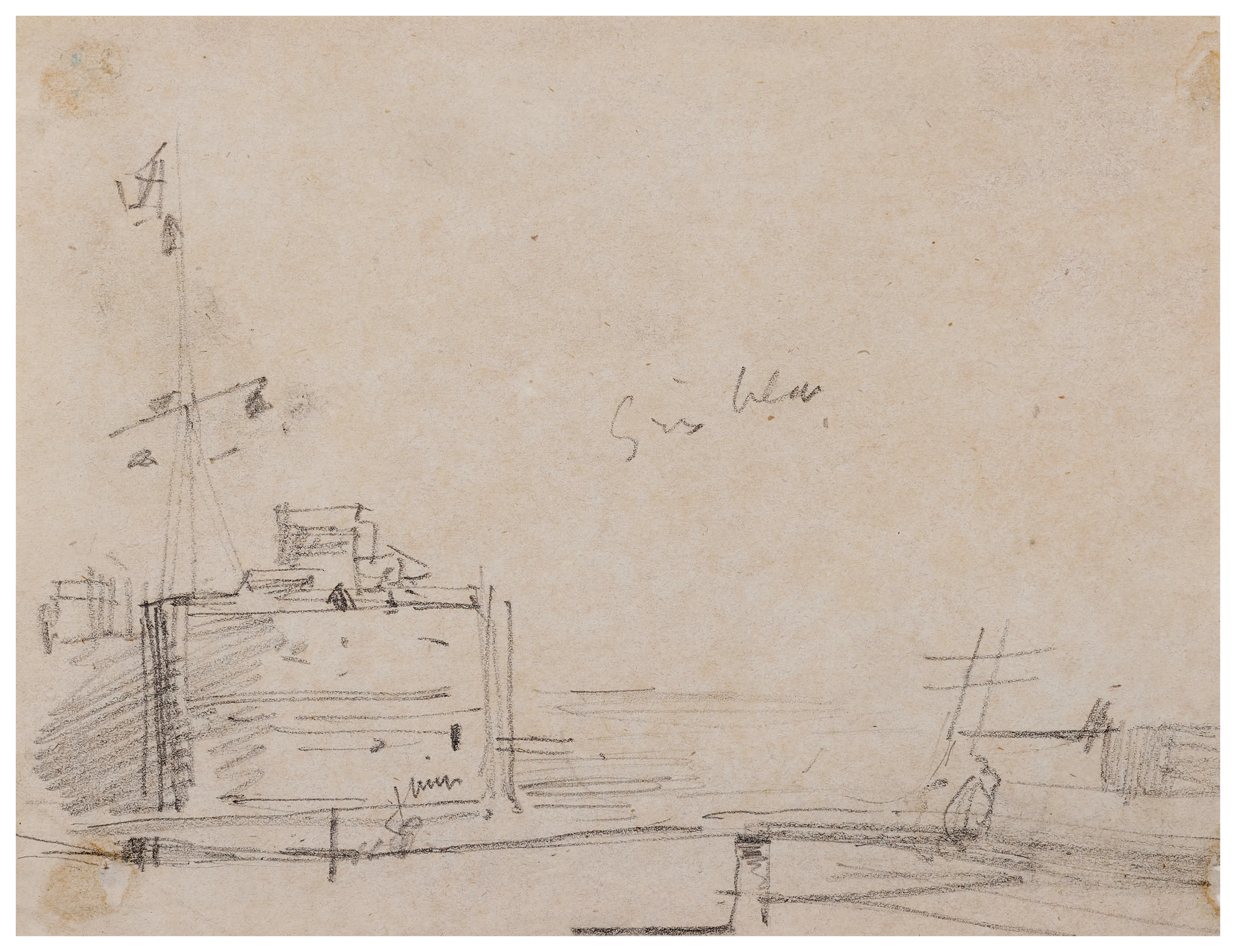 Ensemble de deux œuvres sur papier
