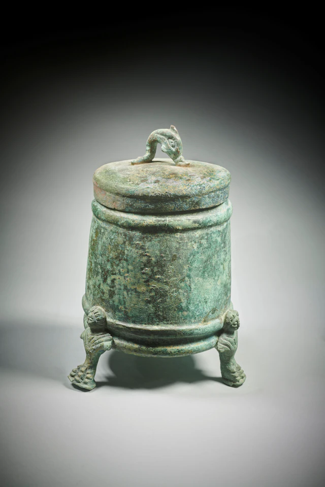 An Etruscan bronze cista