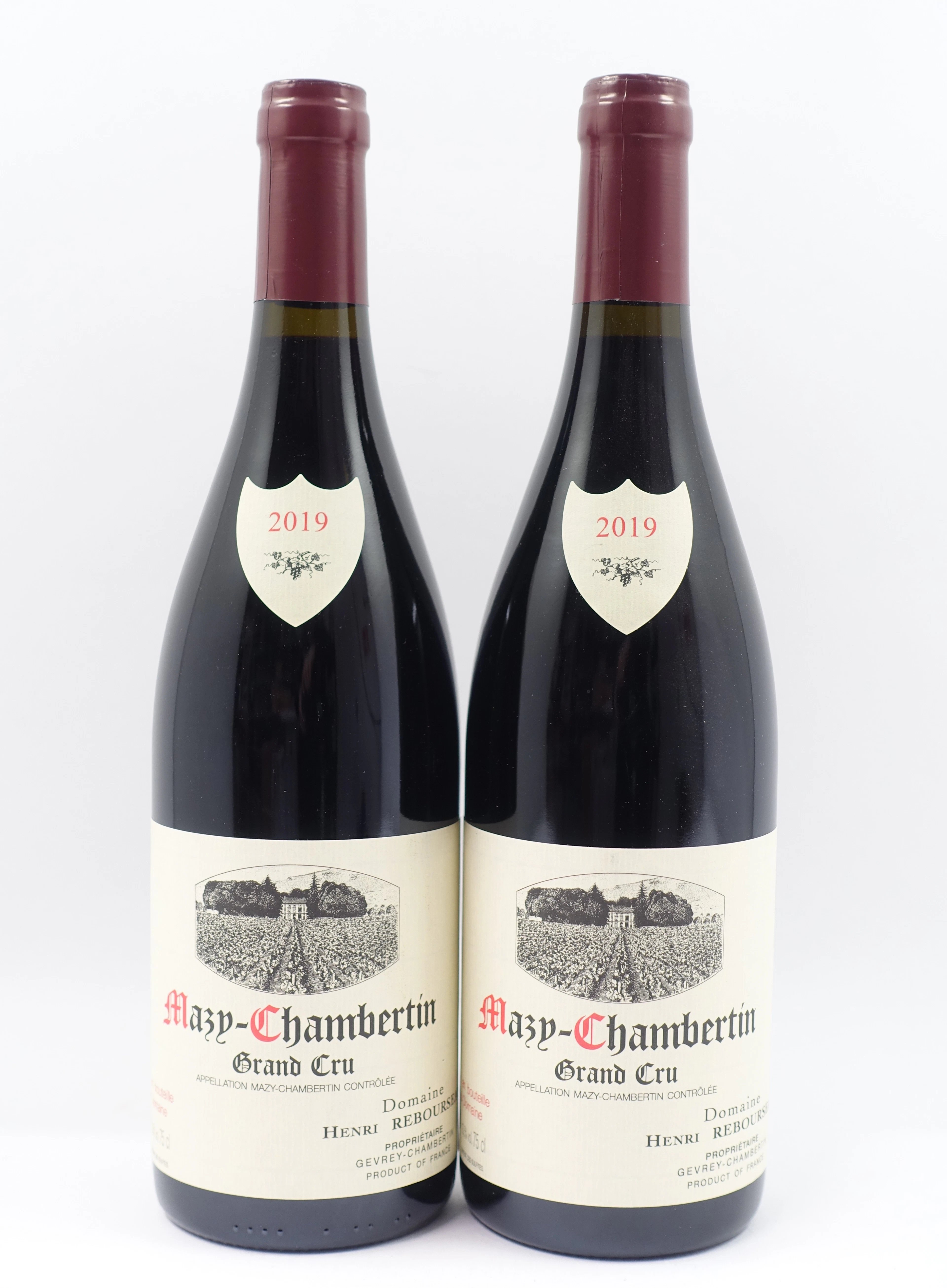 6 bts MAZY CHAMBERTIN 2019 Grand Cru. Henri Rebourseau
