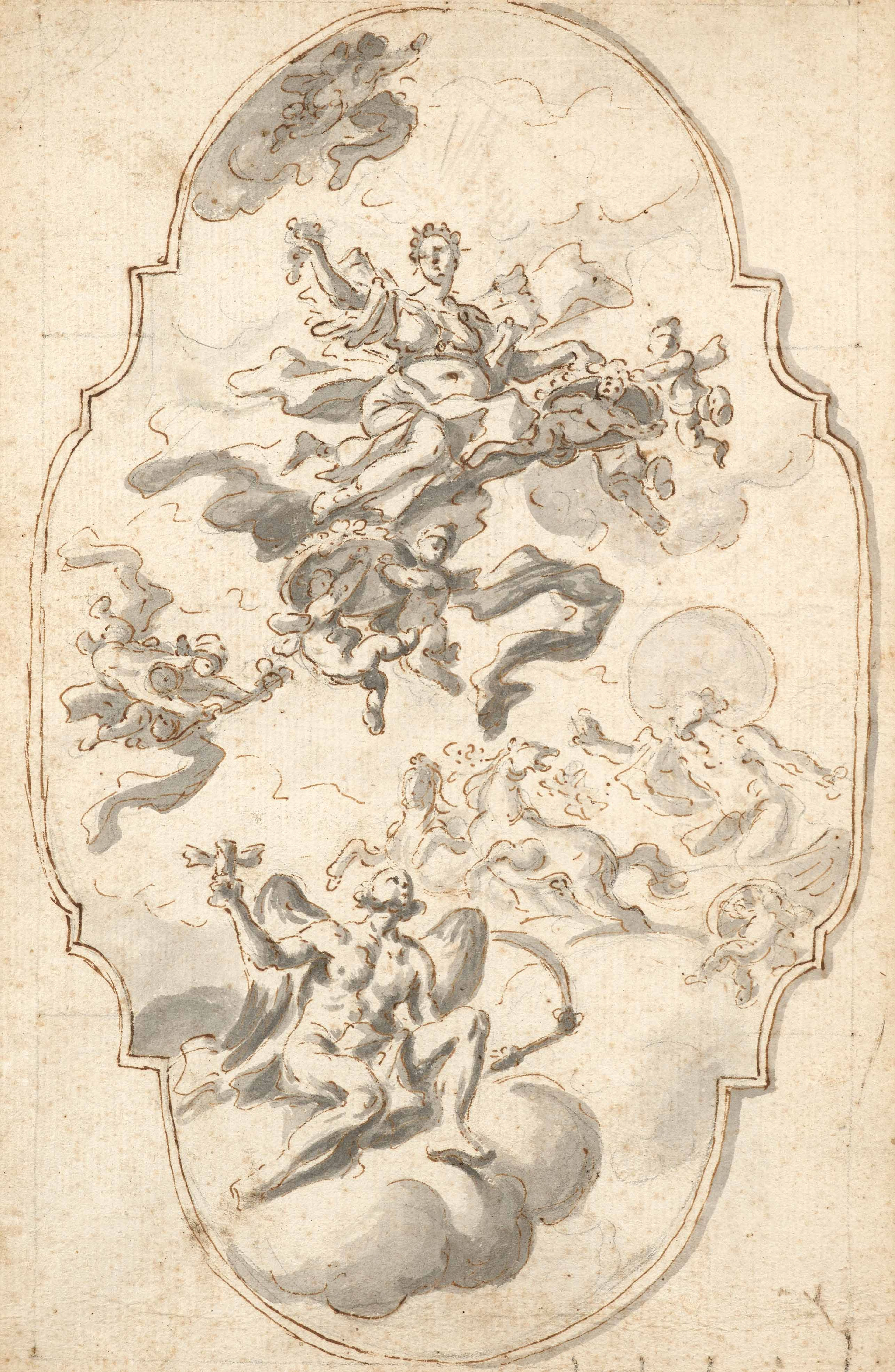 Attribué à Giovanni Battista CROSATO Venise, 1686 - 1758 Projet de