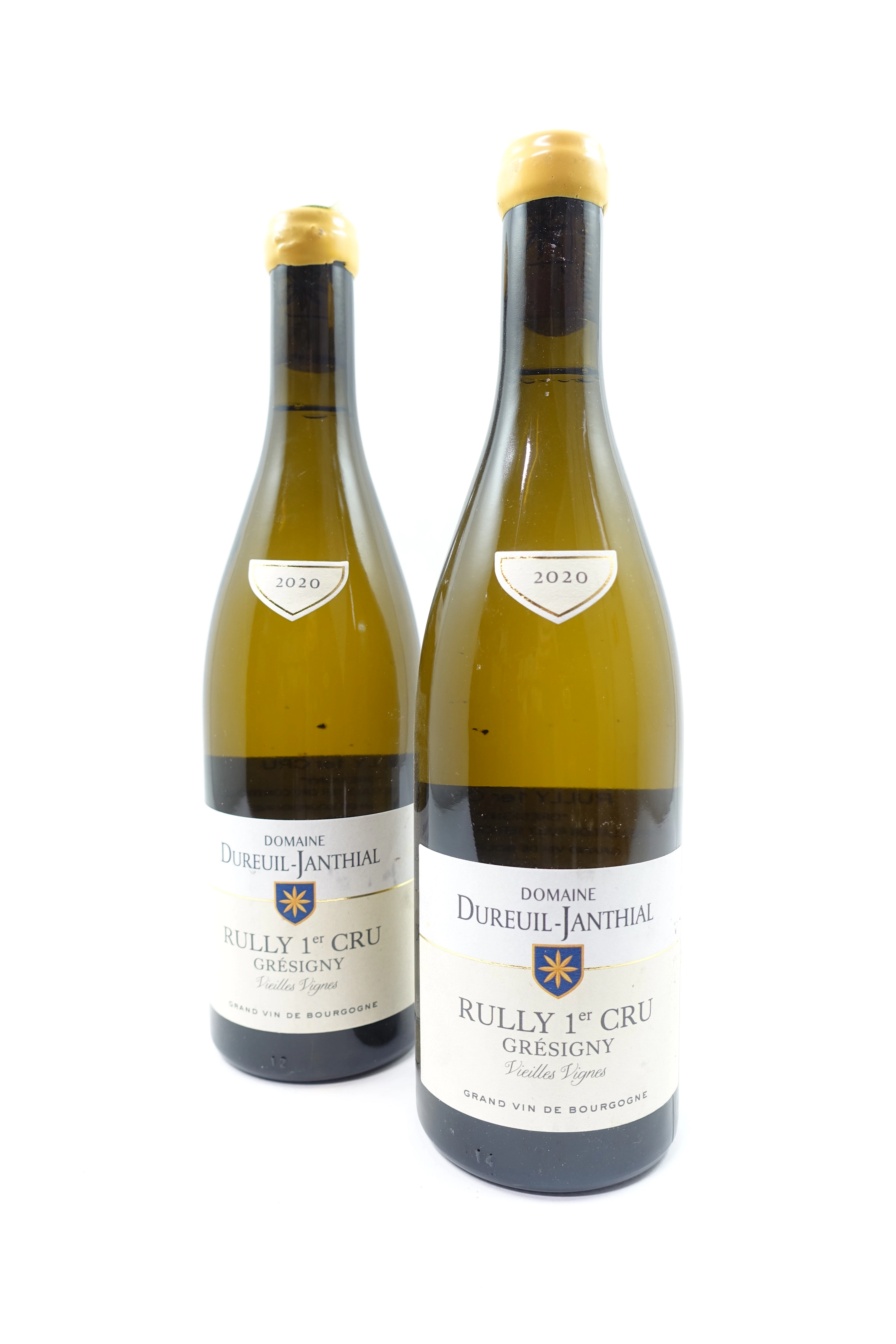 2 bts RULLY 2020 (blanc) 1er Cru Grésigny Vieilles Vignes. Domaine