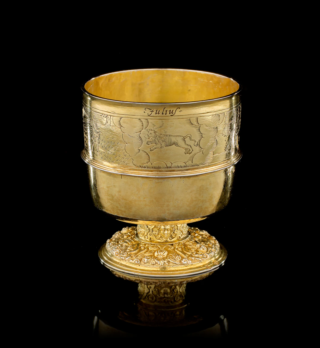A German silver-gilt "July" beaker, Andrea Si(e)benbürger, Augsburg, 1610-1612