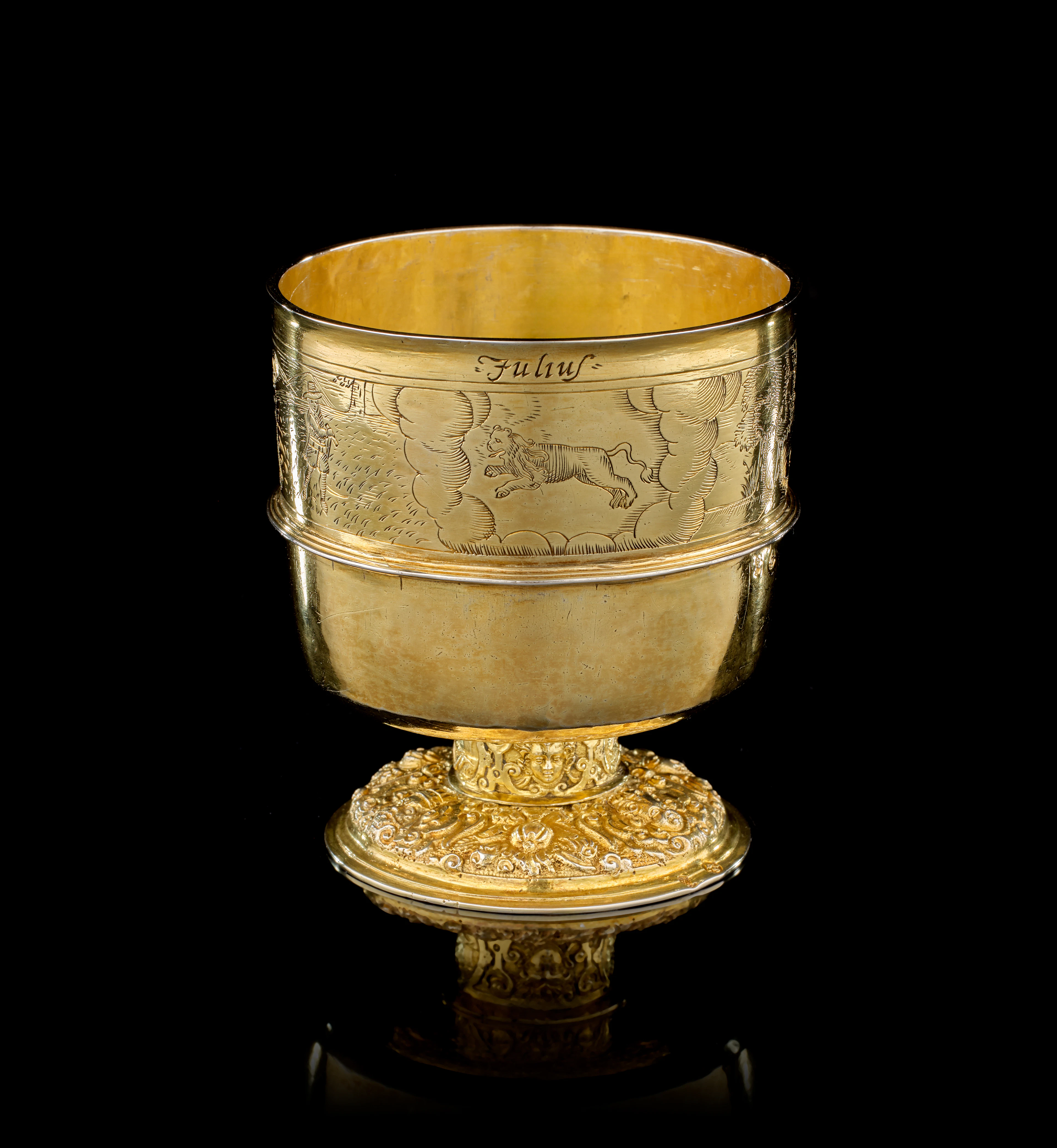 A German silver-gilt "July" beaker, Andrea Si(e)benbürger, Augsburg, 1610-1612