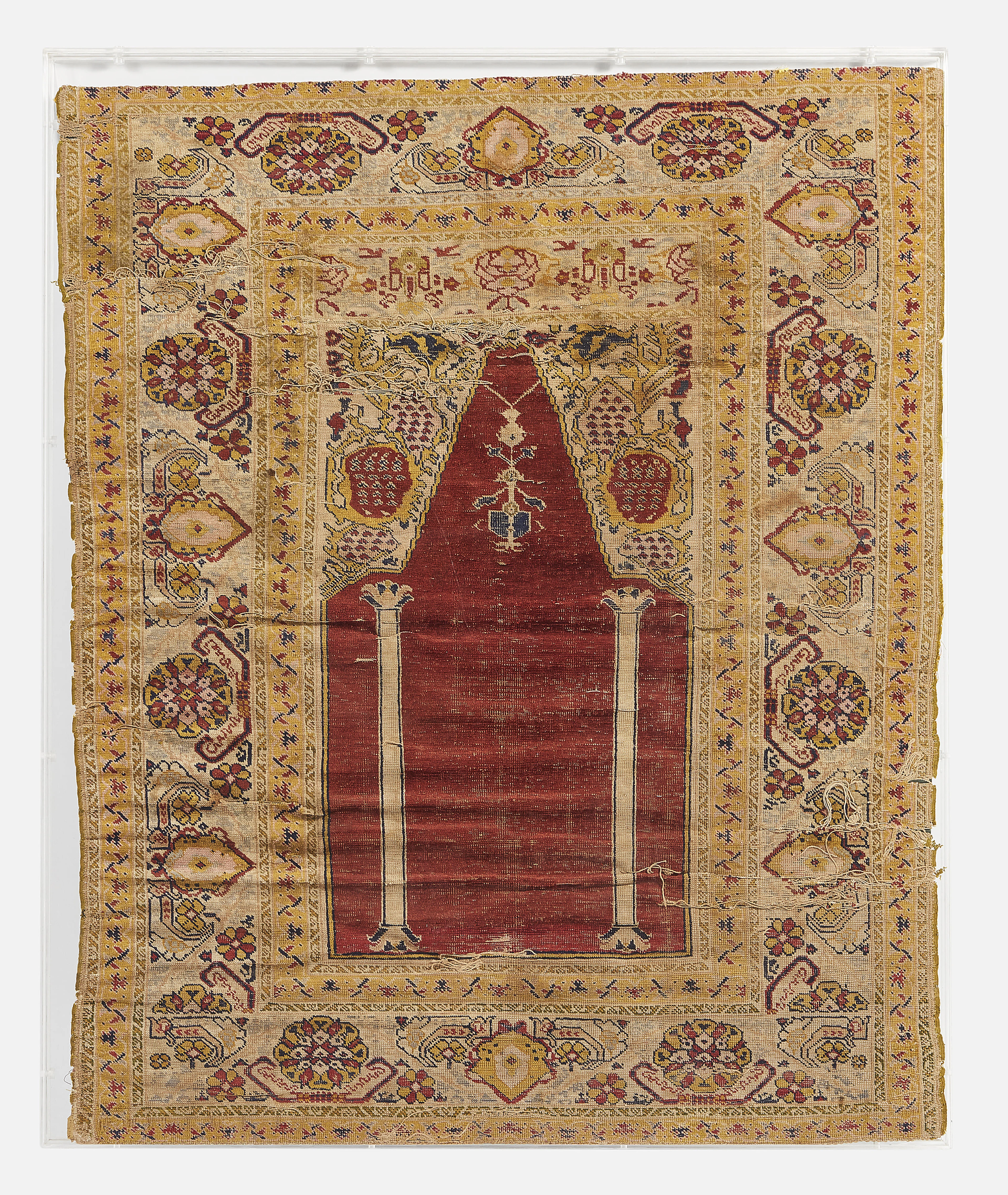 TAPIS DE PRIÈRE PANDERMA, TURQUIE, FIN DU XIXe SIÈCLE