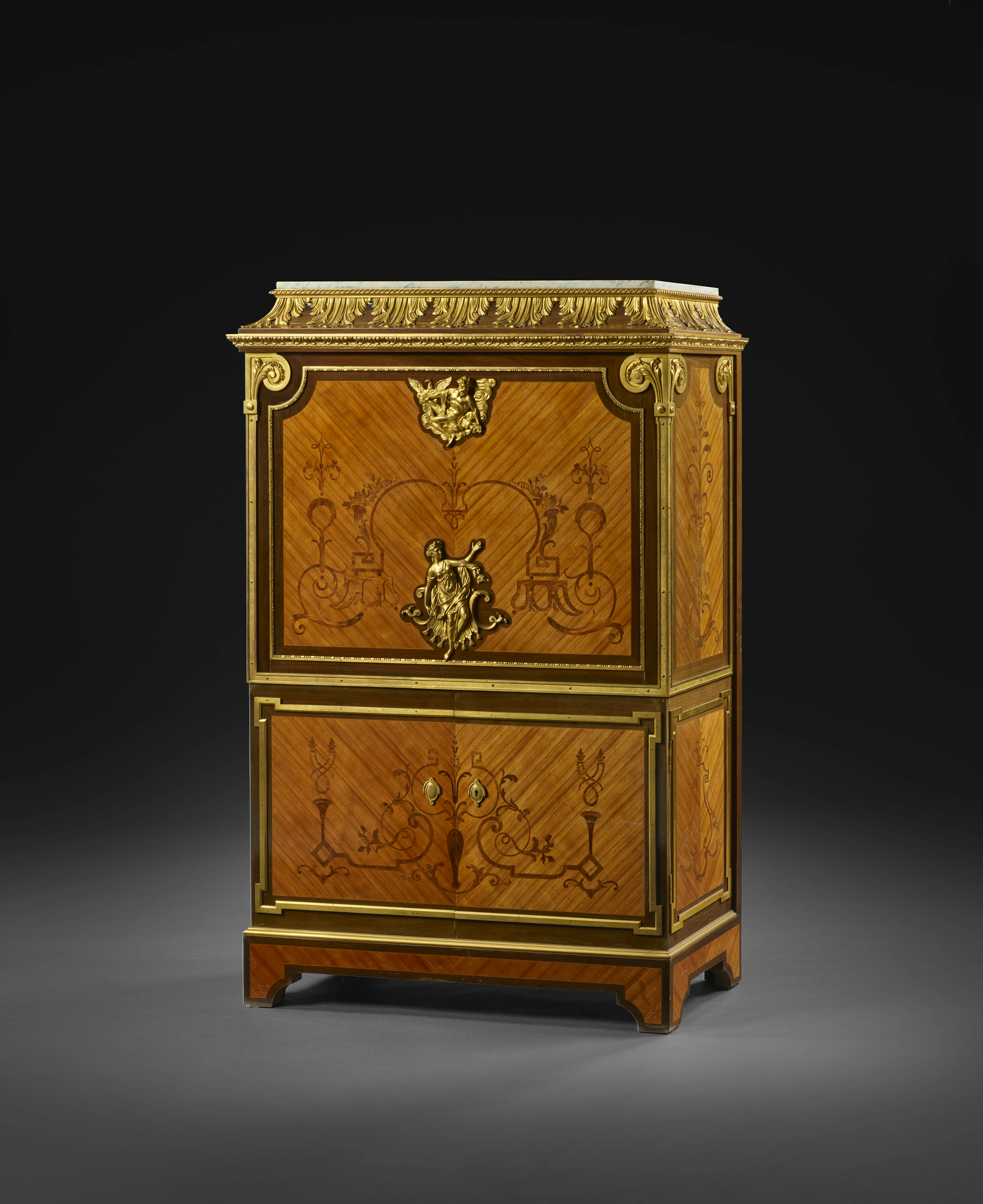 SECRÉTAIRE À ABATTANT DE STYLE LOUIS XVI