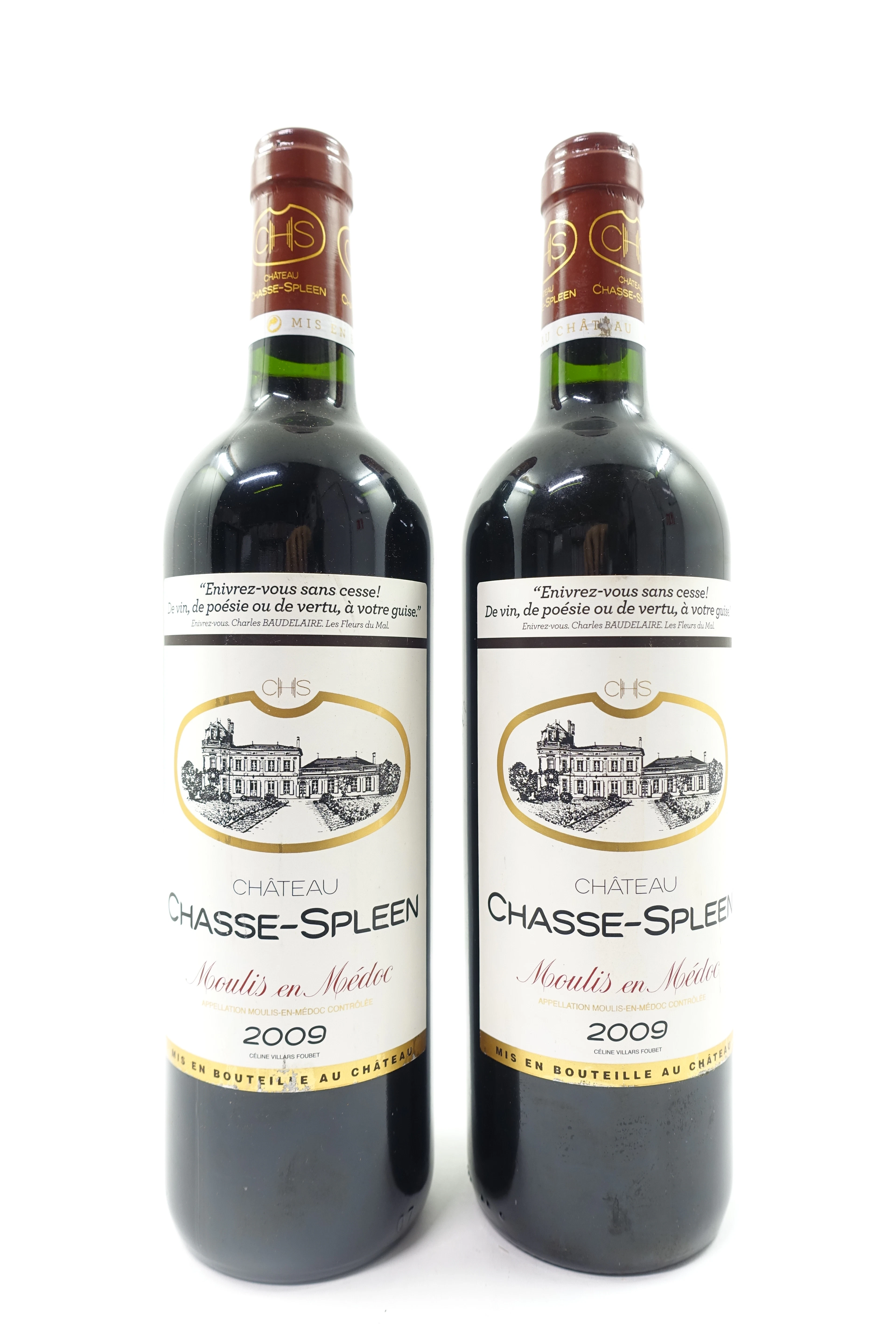 6 bts CH CHASSE SPLEEN 2009 Moulis