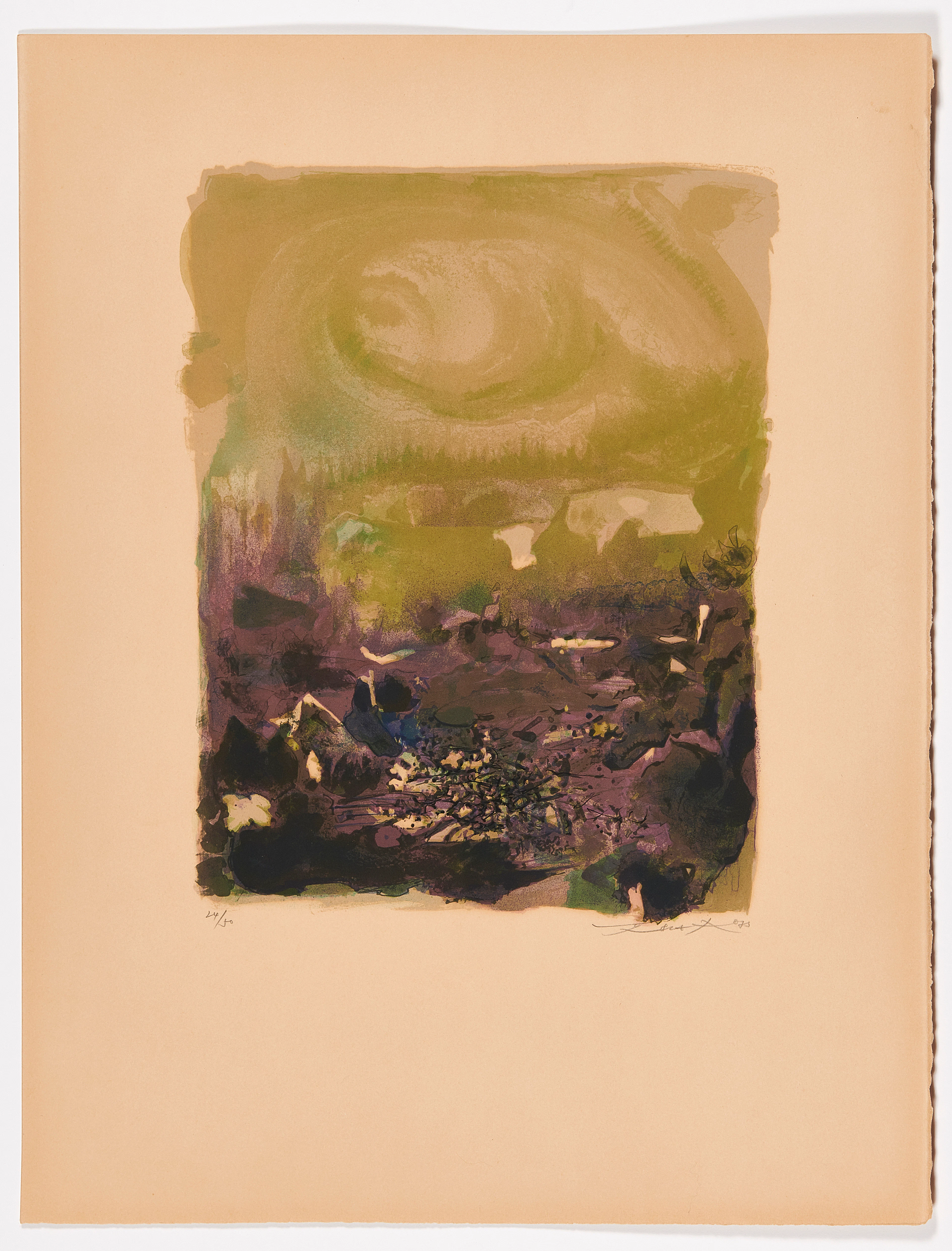 ZAO WOU-KI 1920 - 2013 Sans titre - 1973