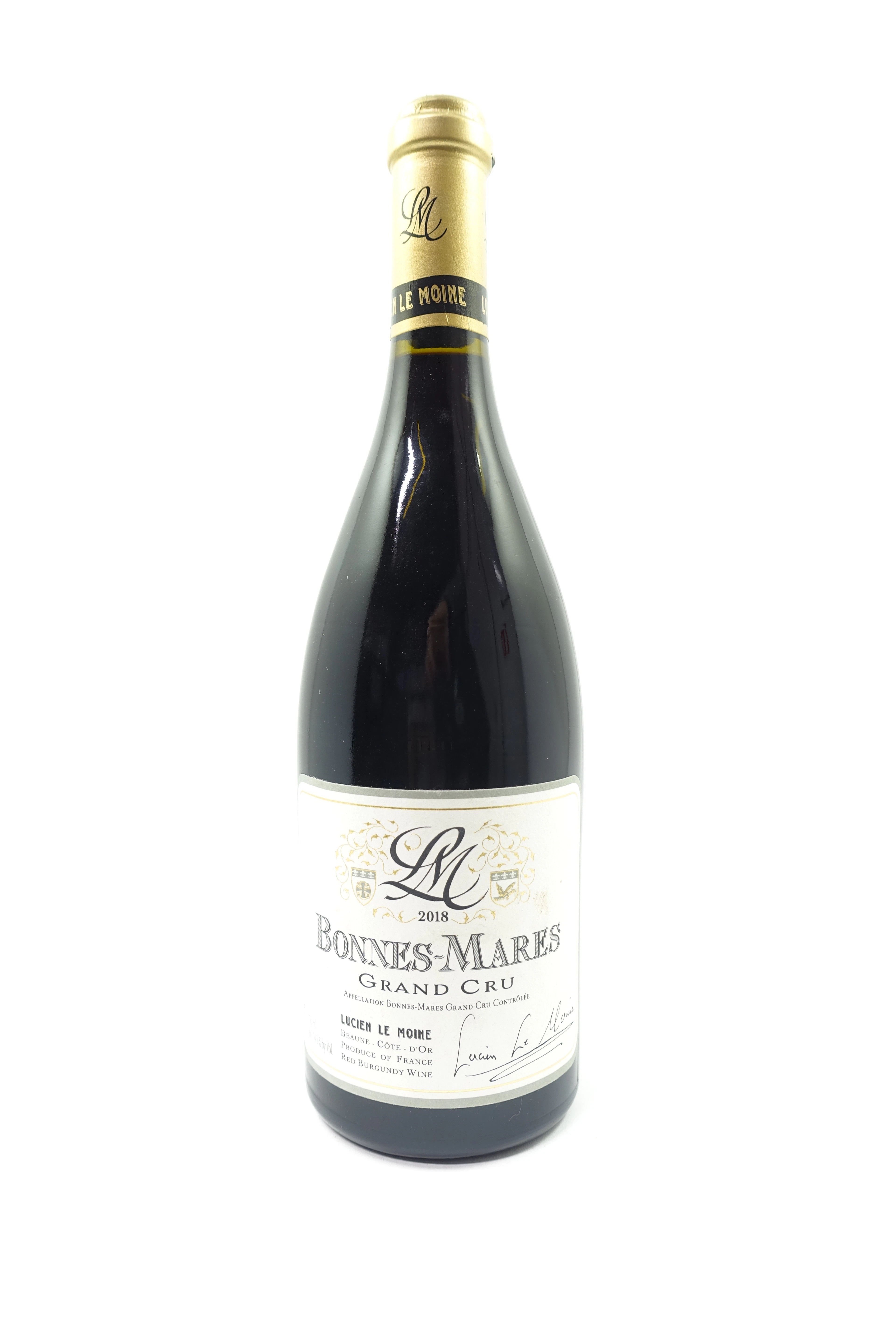 1 bt BONNES MARES 2018 Grand Cru. Lucien Le Moine