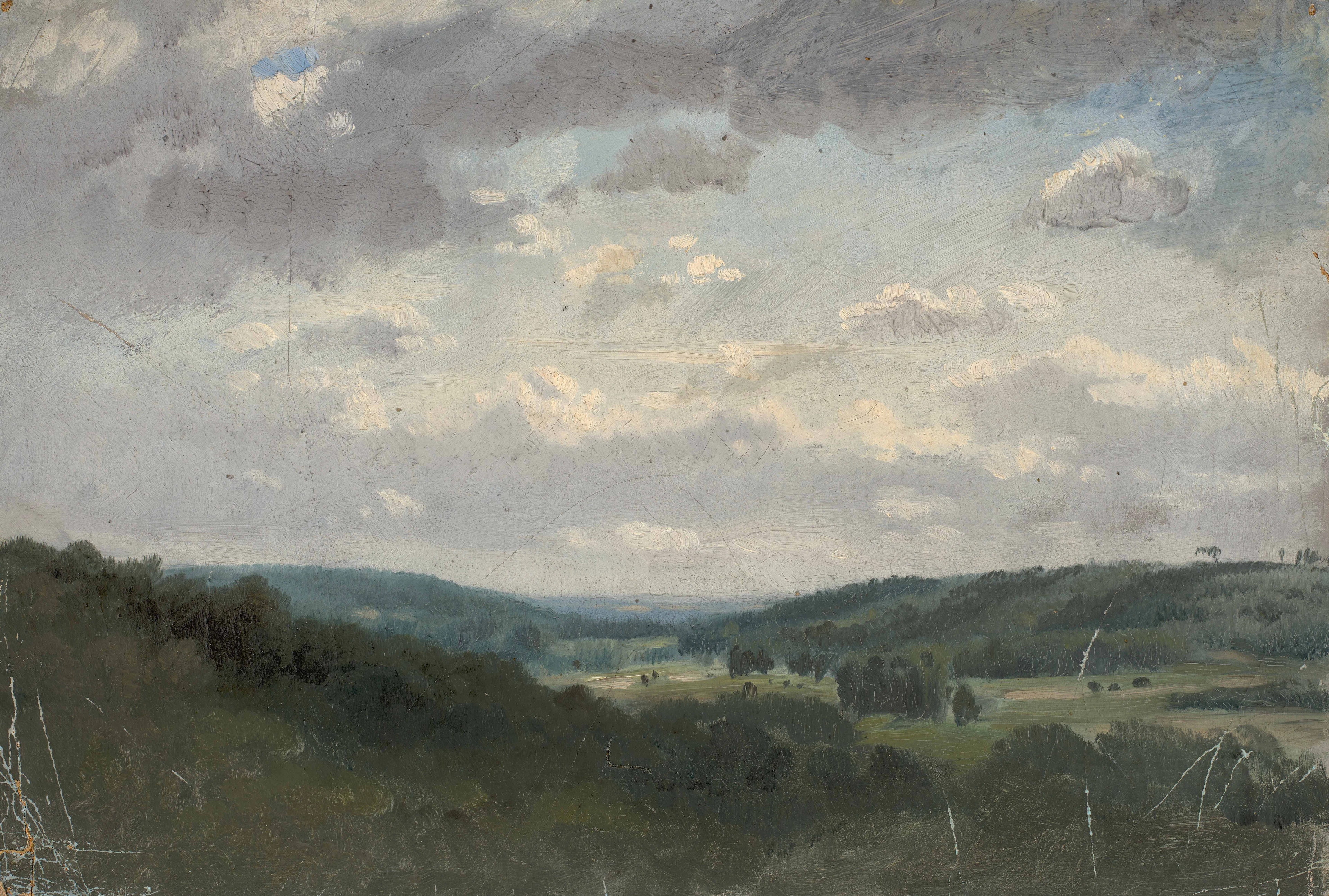 Adolphe VIOLLET-LE-DUC Paris, 1817 - 1878 Ensemble de huit paysages