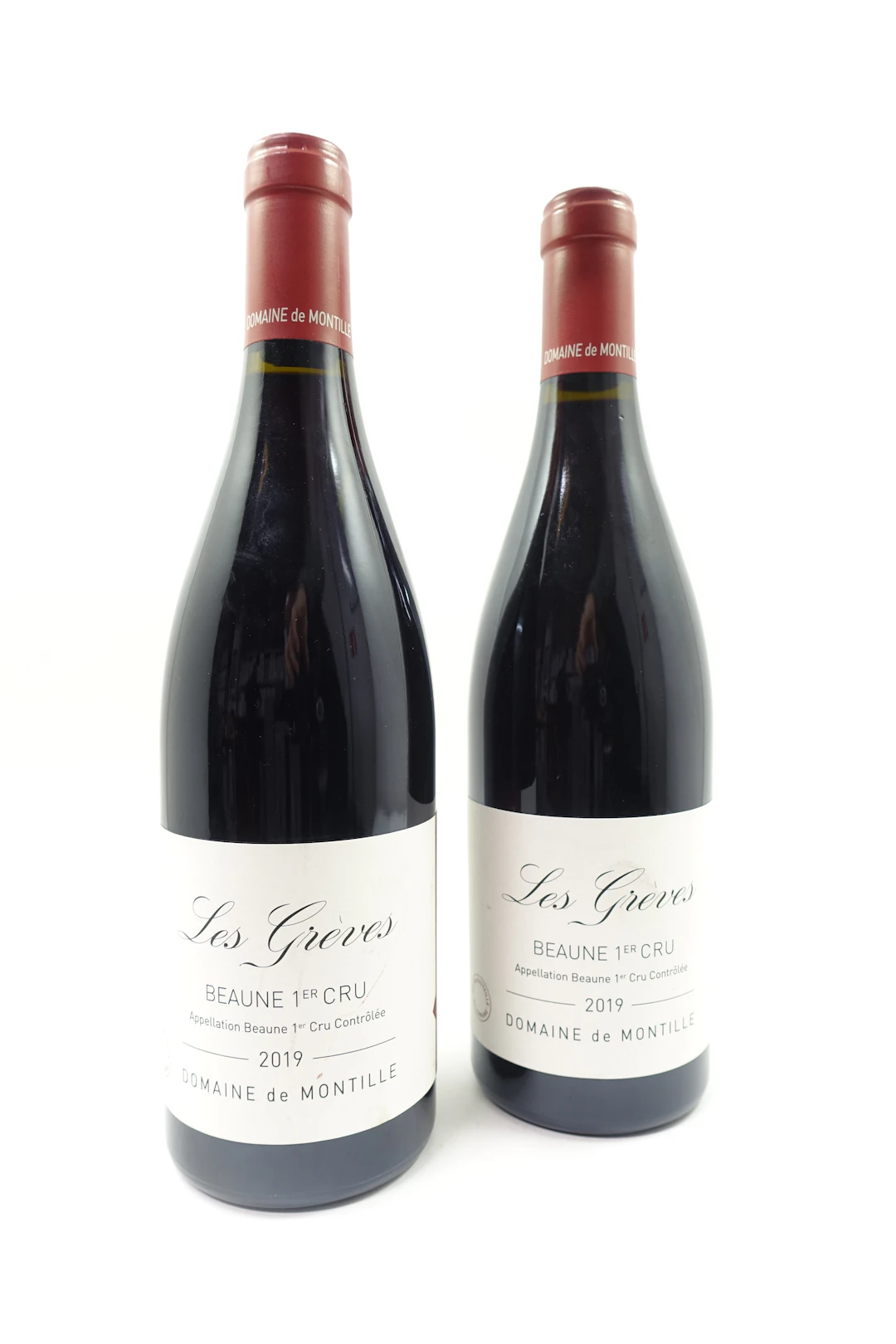2 bts BEAUNE 2019 (rouge) 1er Cru Les Grèves. Domaine de Montille