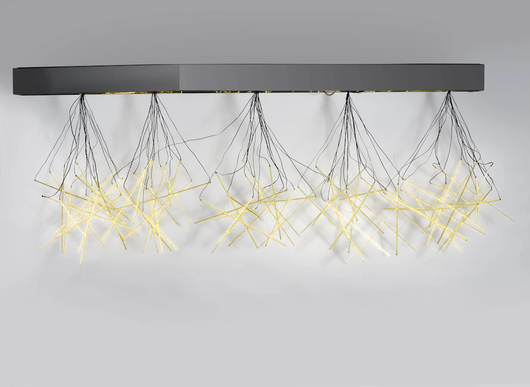 Arik LEVY Né en 1963 Suspension « Fractal Cloud LED 5U » - 2010
