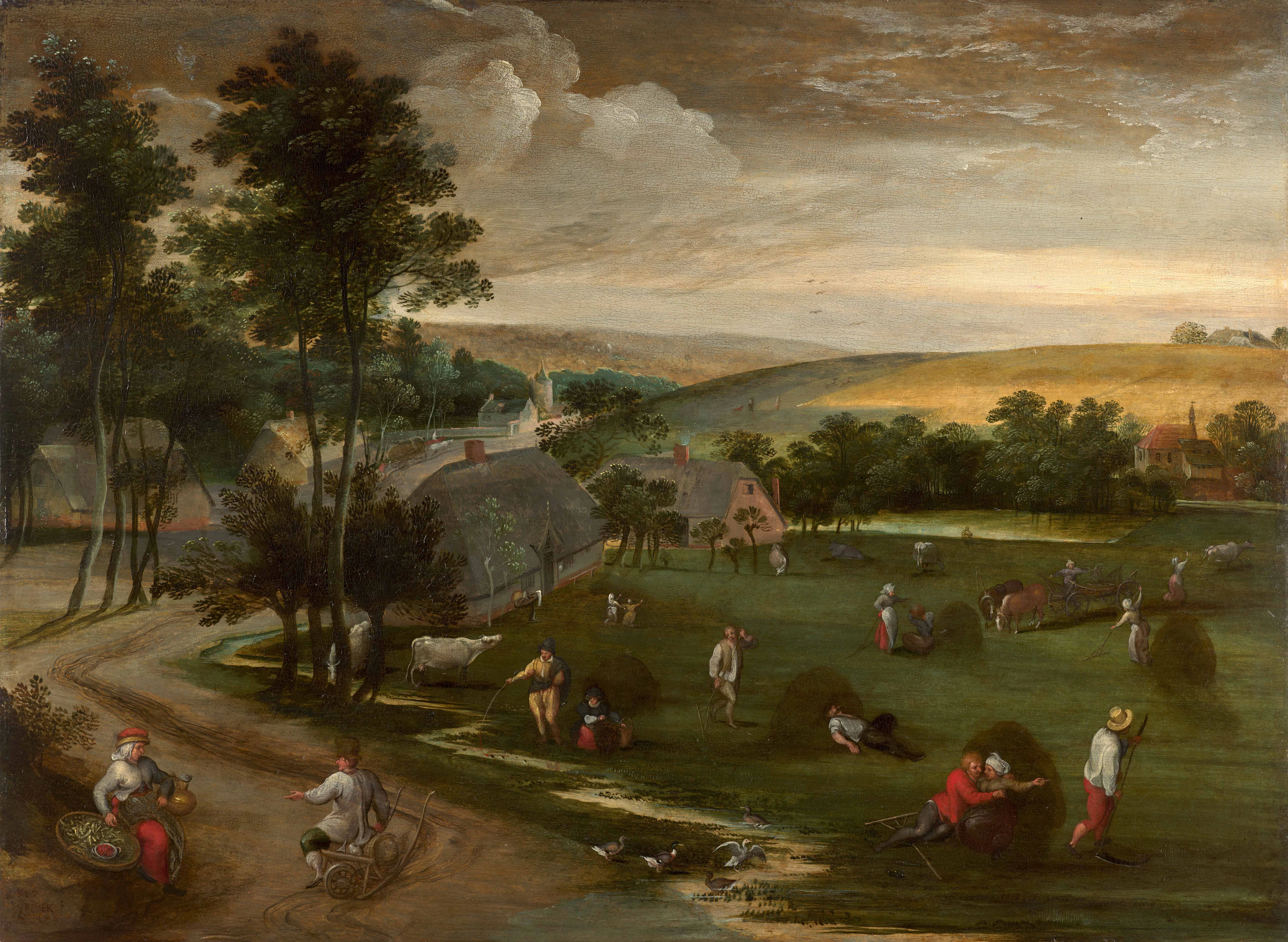 Jacob GRIMMER Anvers, 1525/1526 - 1590/1609 Activités champêtres et