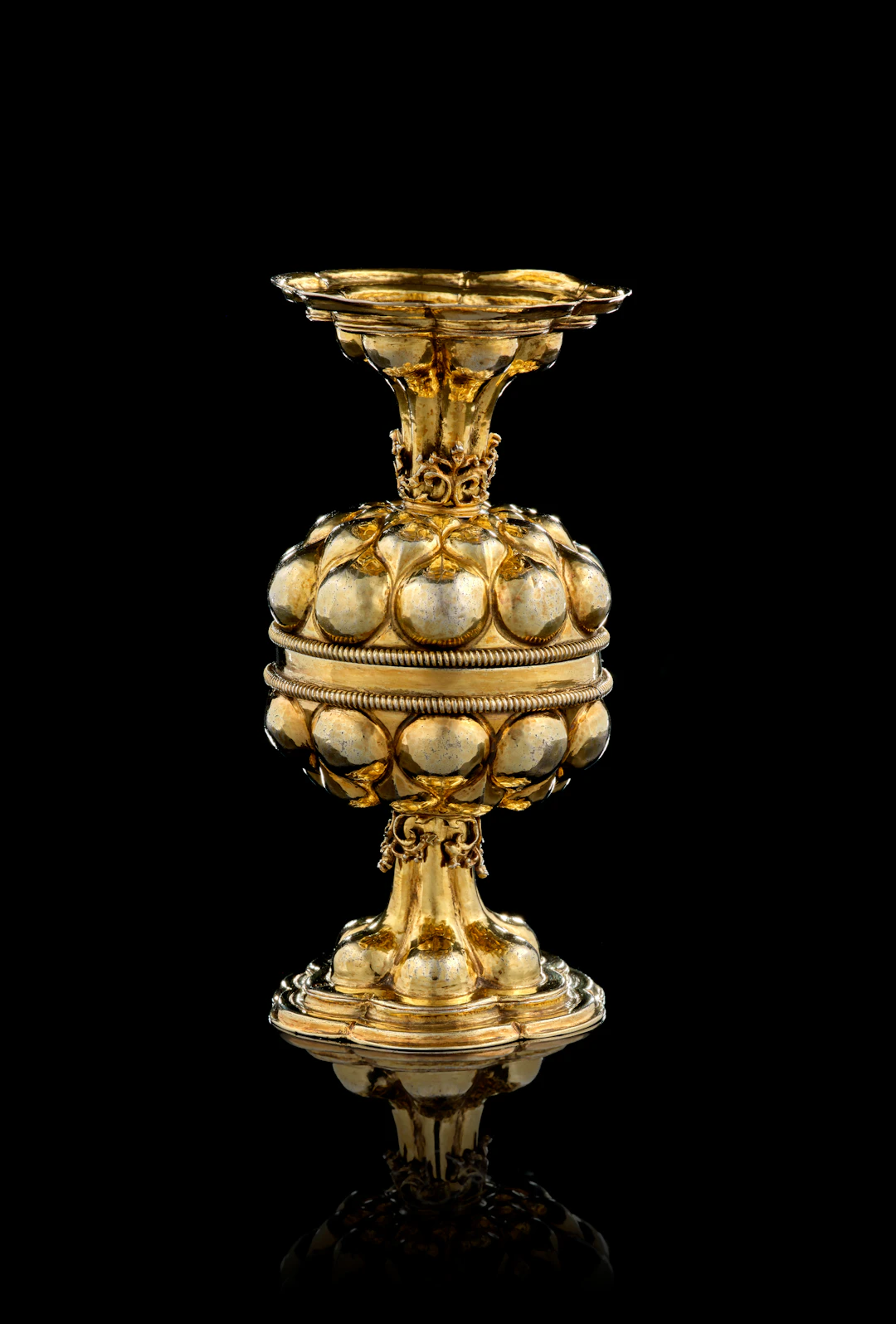 A German silver-gilt double cup, Caspar I Beutmüller, Nuremberg, 1593-1602