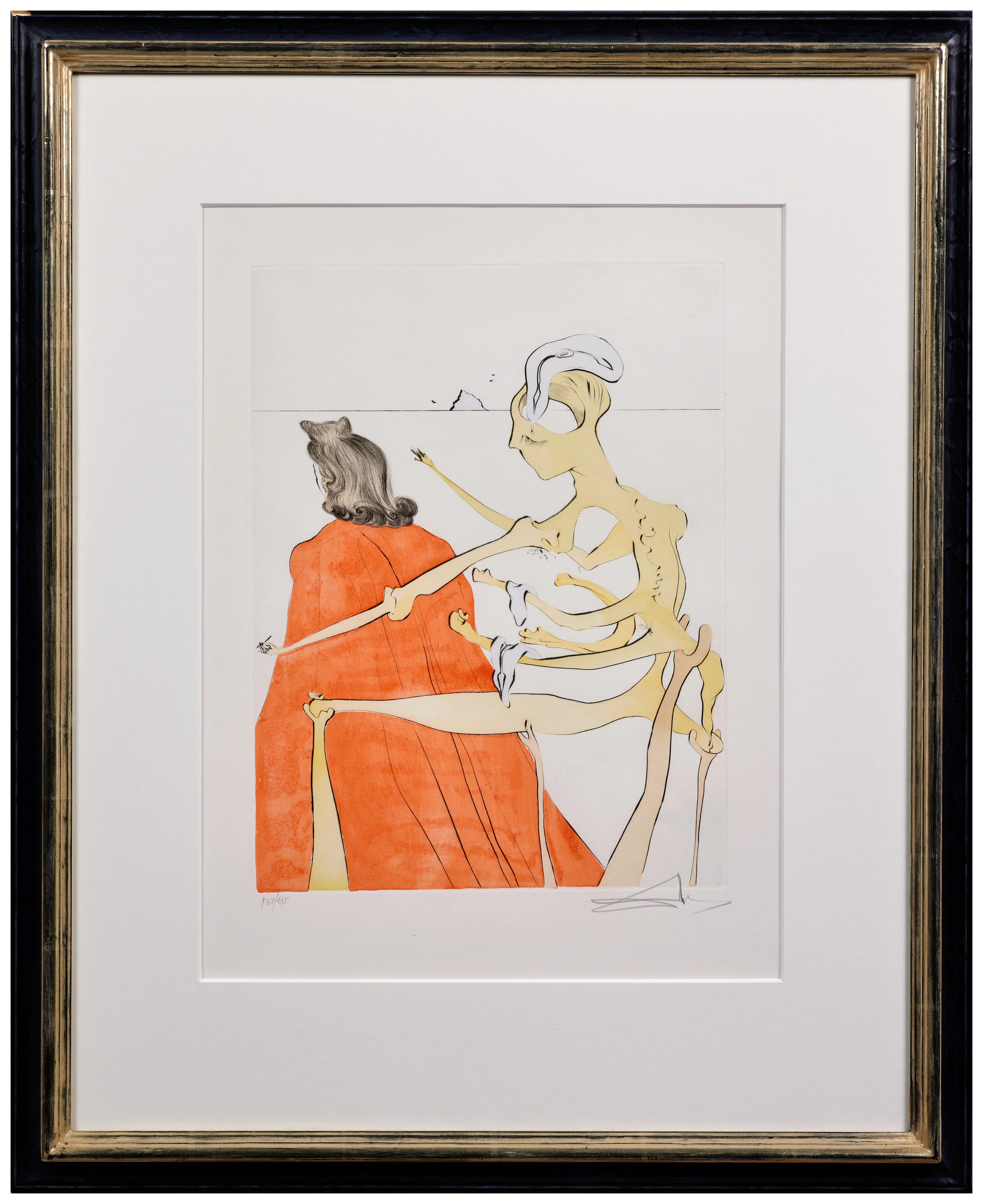Salvador DALÍ 1904 - 1989 Gala's Godly Back - 1974