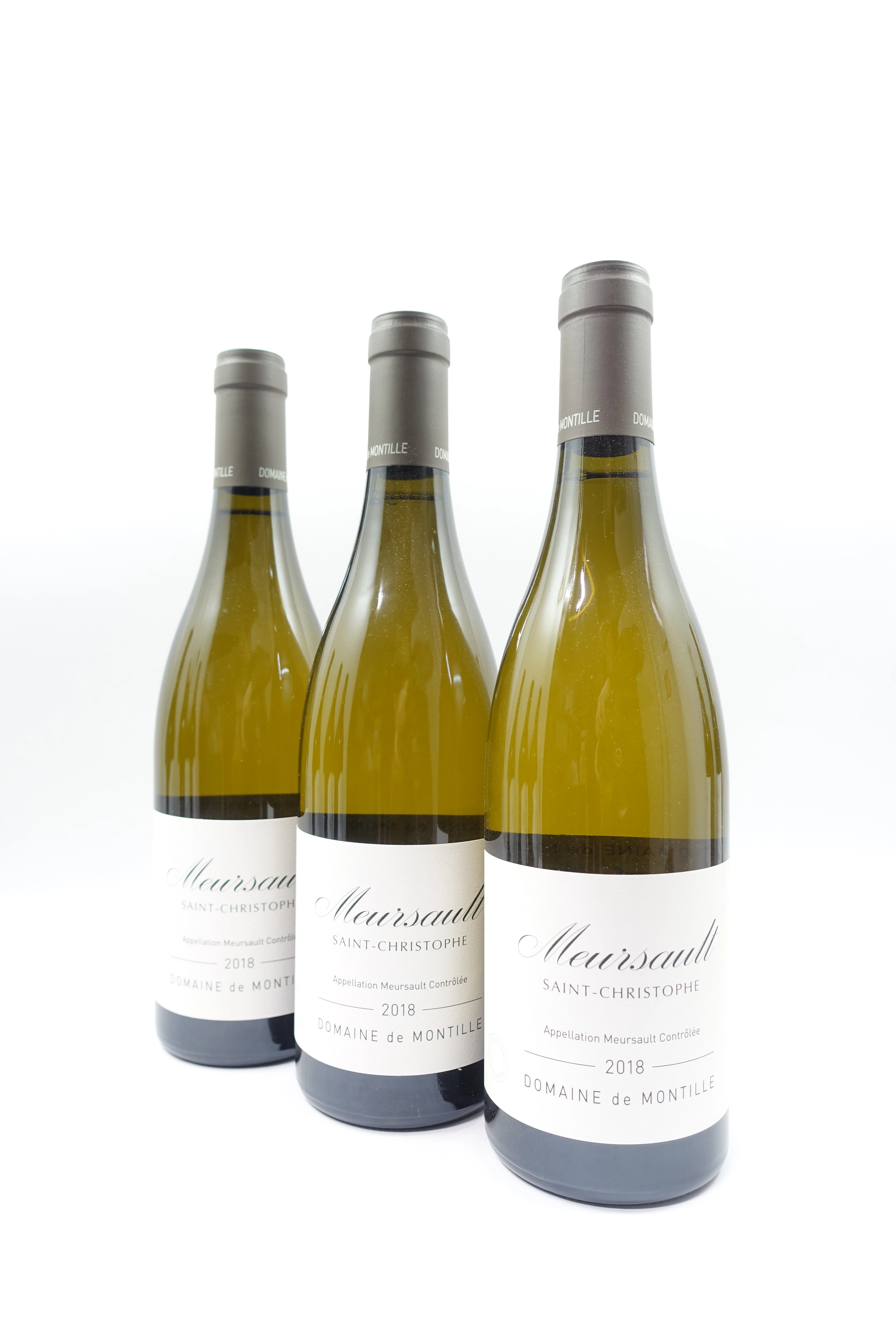 3 bts MEURSAULT 2018 Saint Christophe. Domaine de Montille