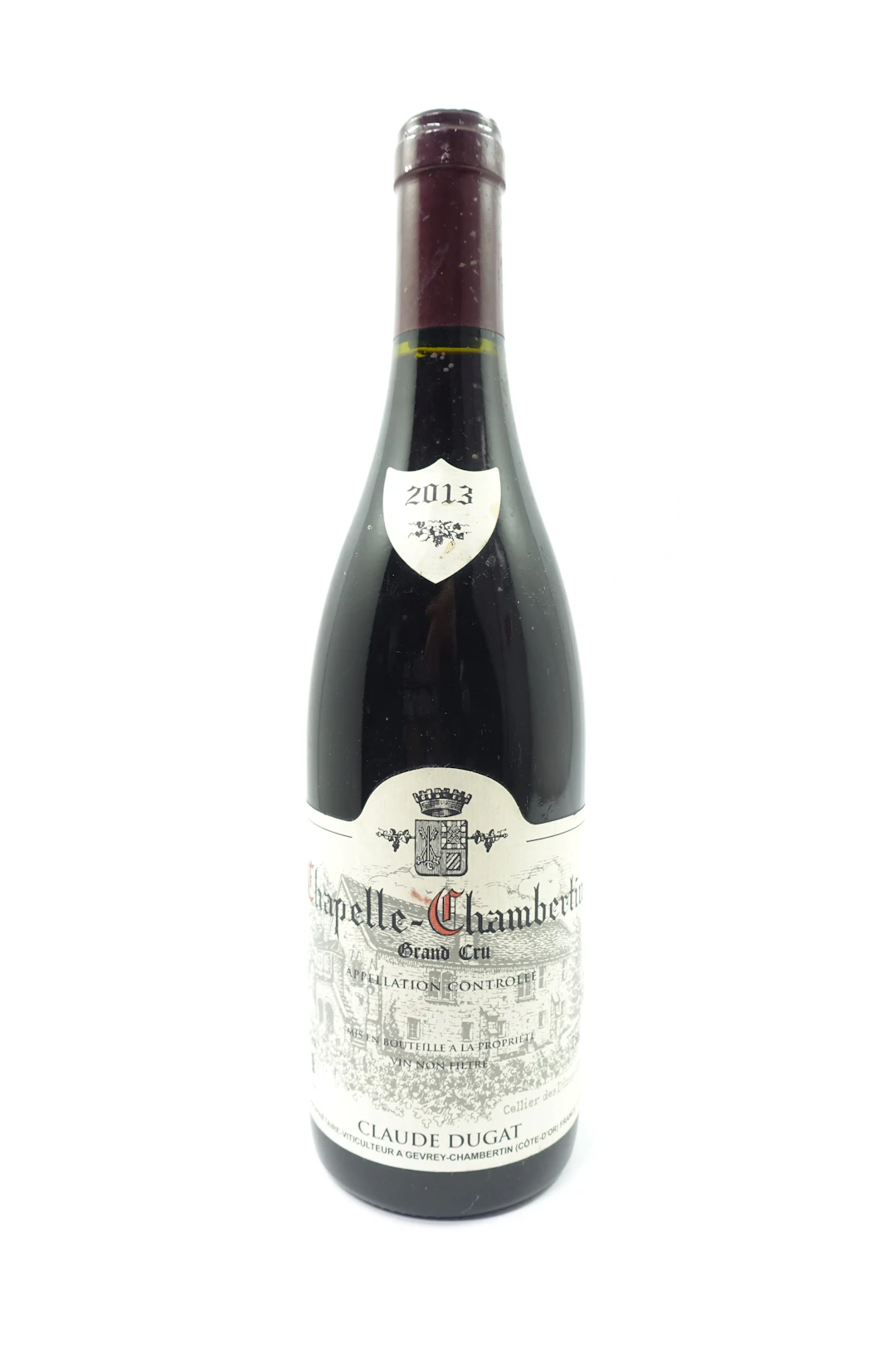 1 bt CHAPELLE CHAMBERTIN 2013 Grand Cru. Claude Dugat