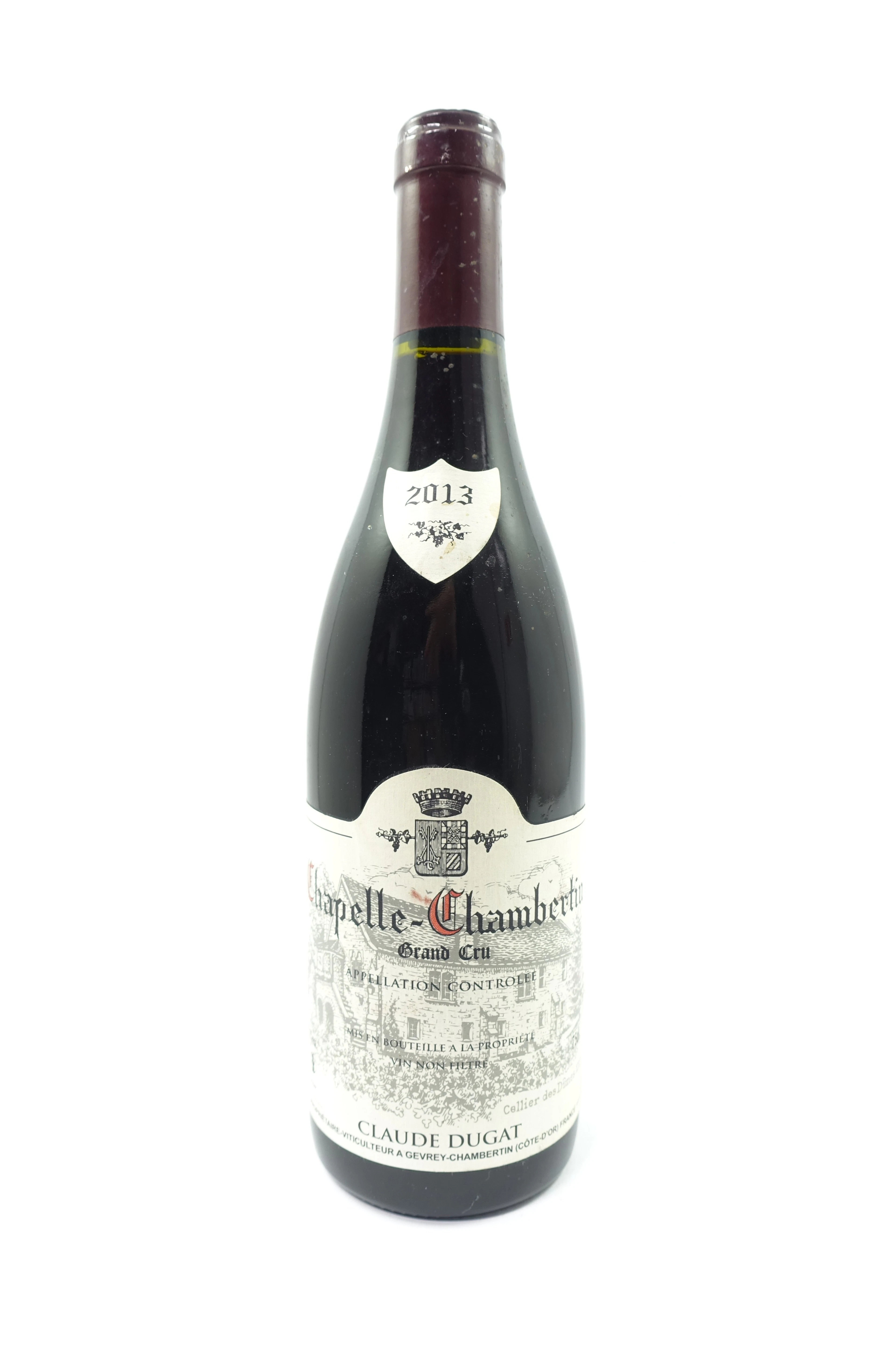 1 bt CHAPELLE CHAMBERTIN 2013 Grand Cru. Claude Dugat