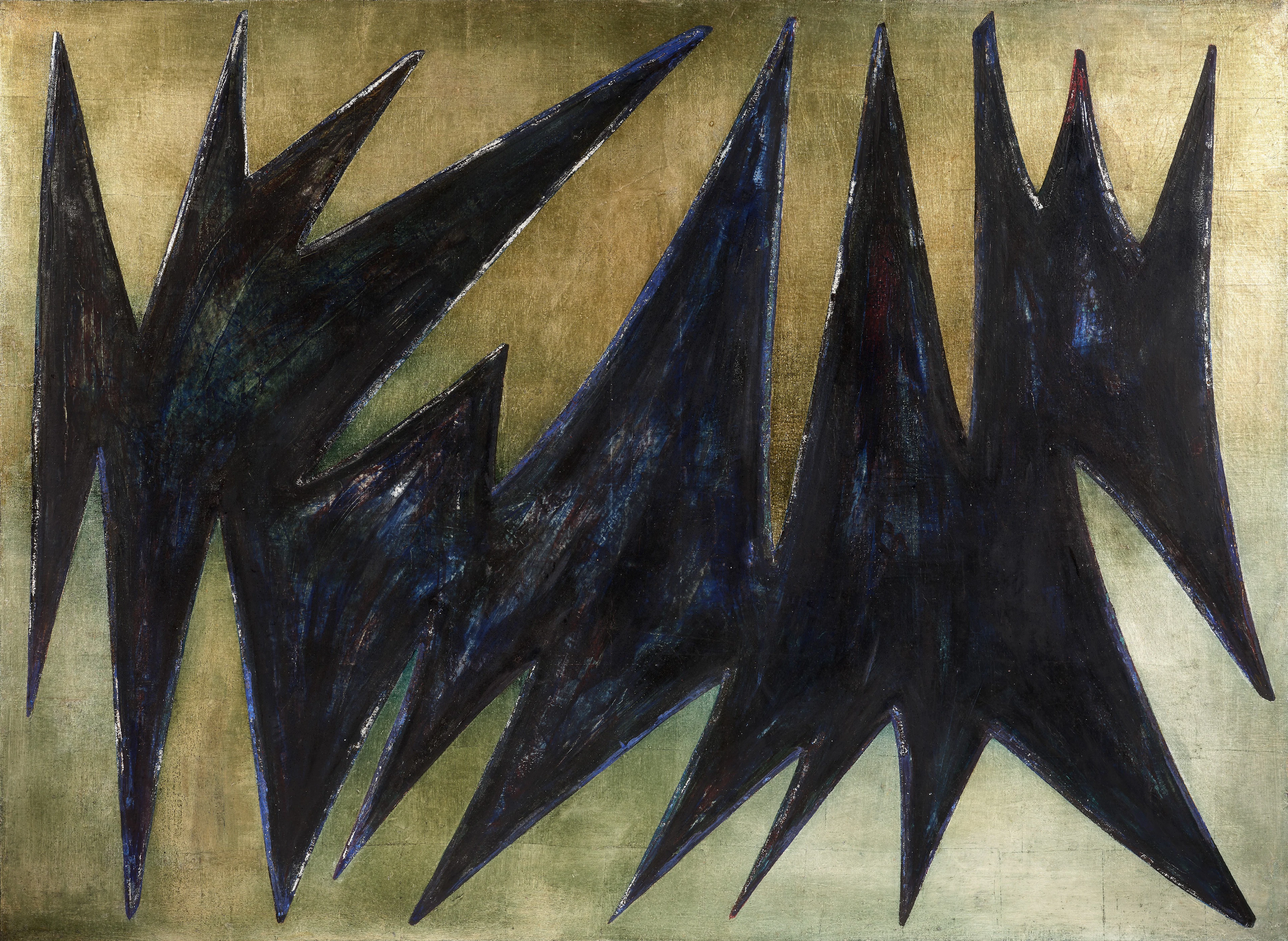 N°9-1956 Zigzag bleu - 1956