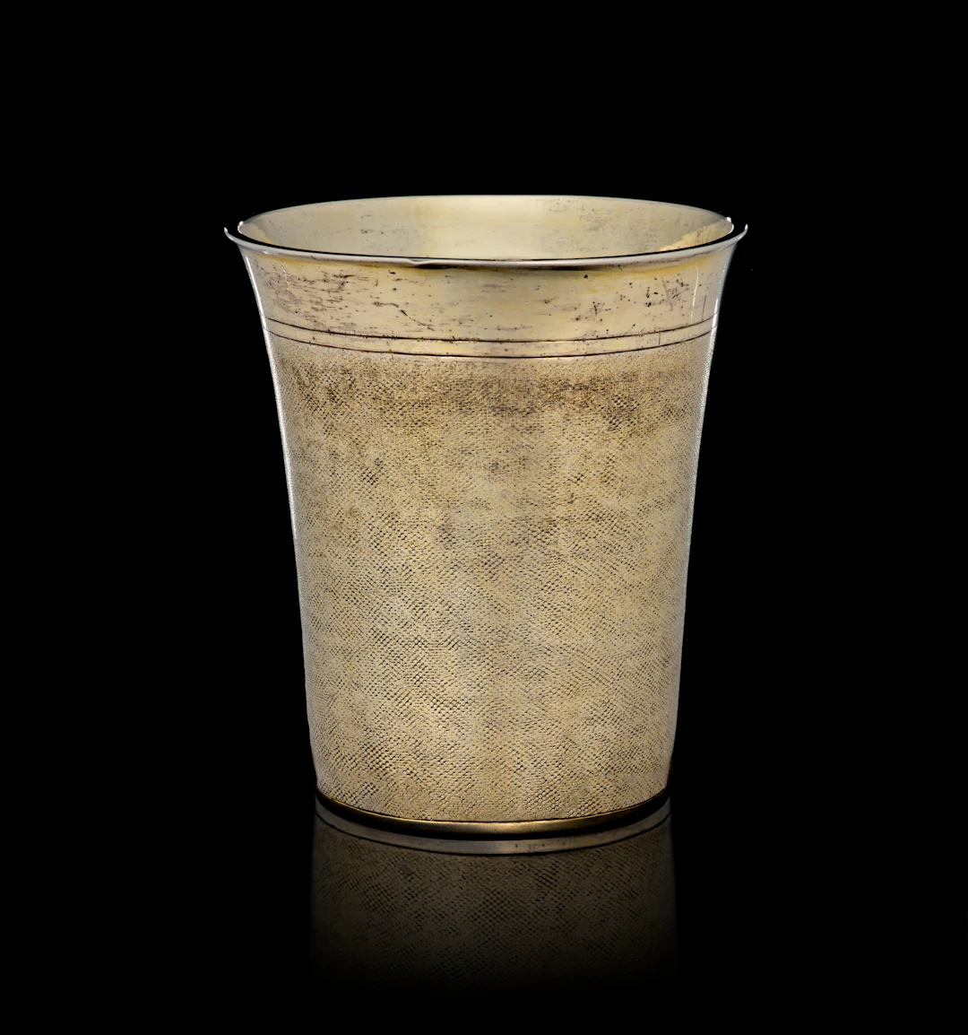 A Swiss silver-gilt snakeskin beaker, by Hans Trachsel, Berthoud (Burgdorf