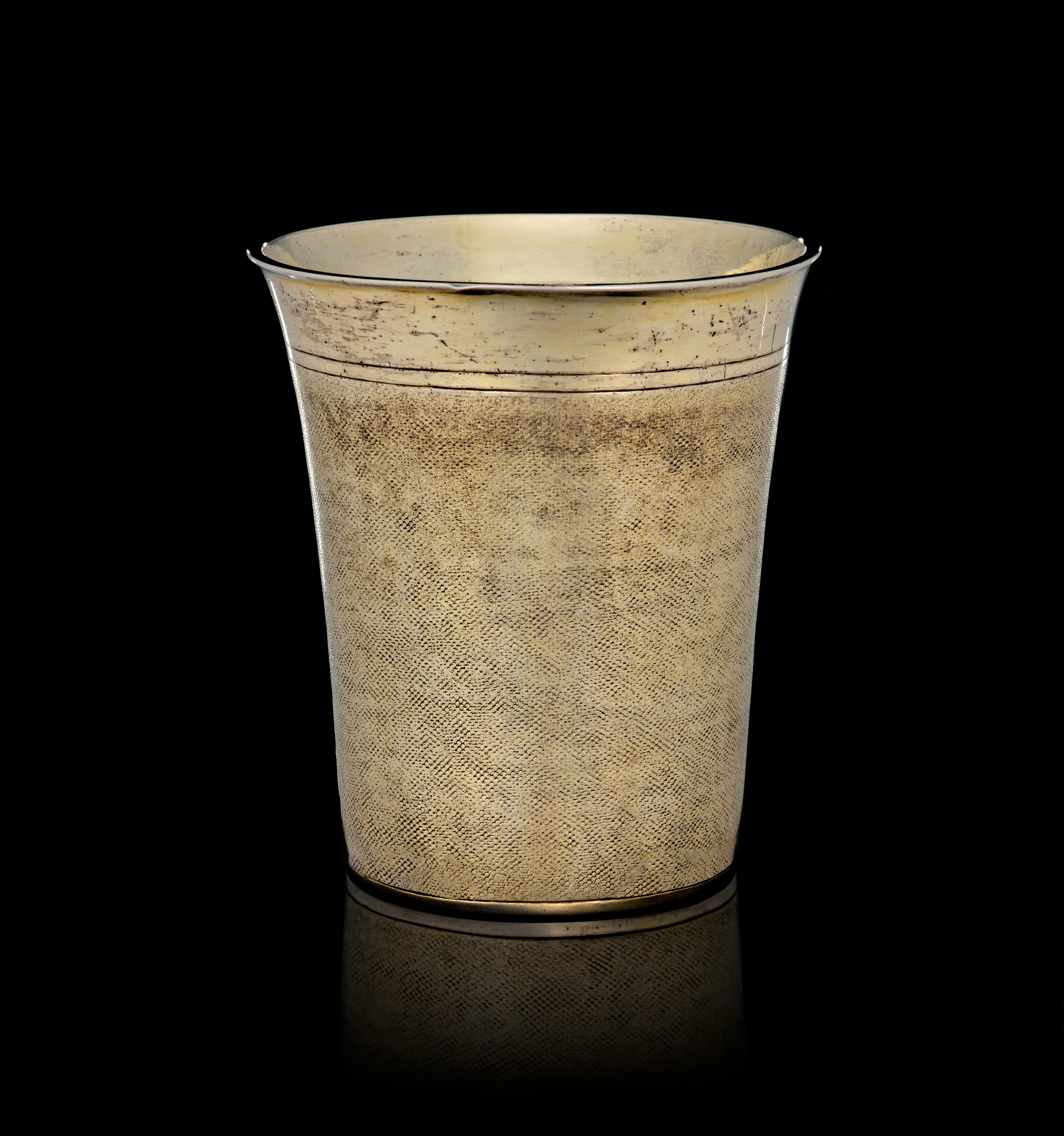 A Swiss silver-gilt snakeskin beaker, by Hans Trachsel, Berthoud (Burgdorf