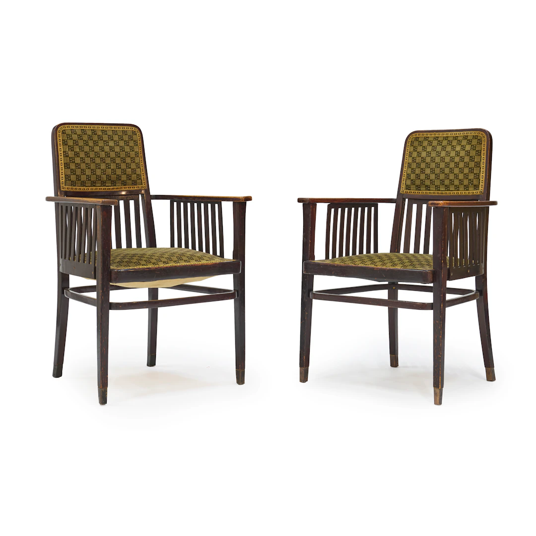 Marcel KAMMERER 1878 - 1959 Paire de fauteuils Nr. 420 - circa 1905