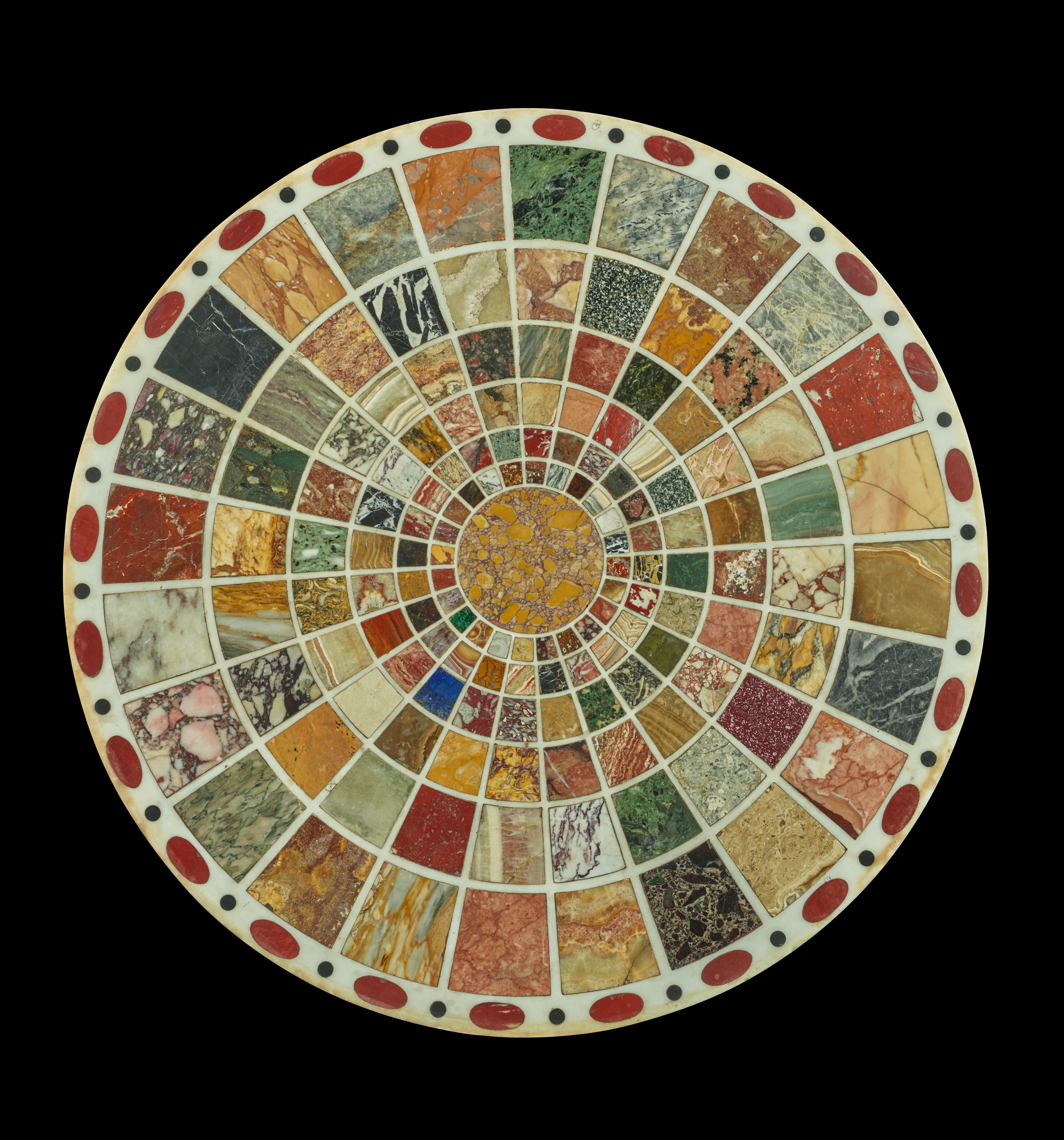PLATEAU ROMAIN D'ÉPOQUE NÉOCLASSIQUE, VERS 1820-1825
