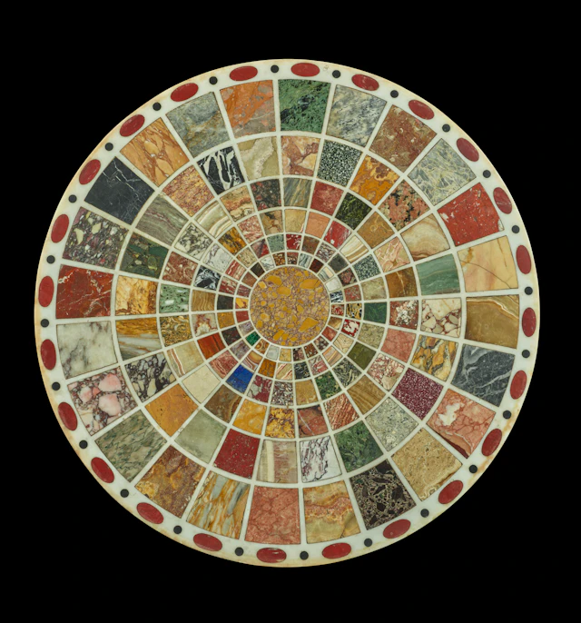 PLATEAU ROMAIN D'ÉPOQUE NÉOCLASSIQUE, VERS 1820-1825