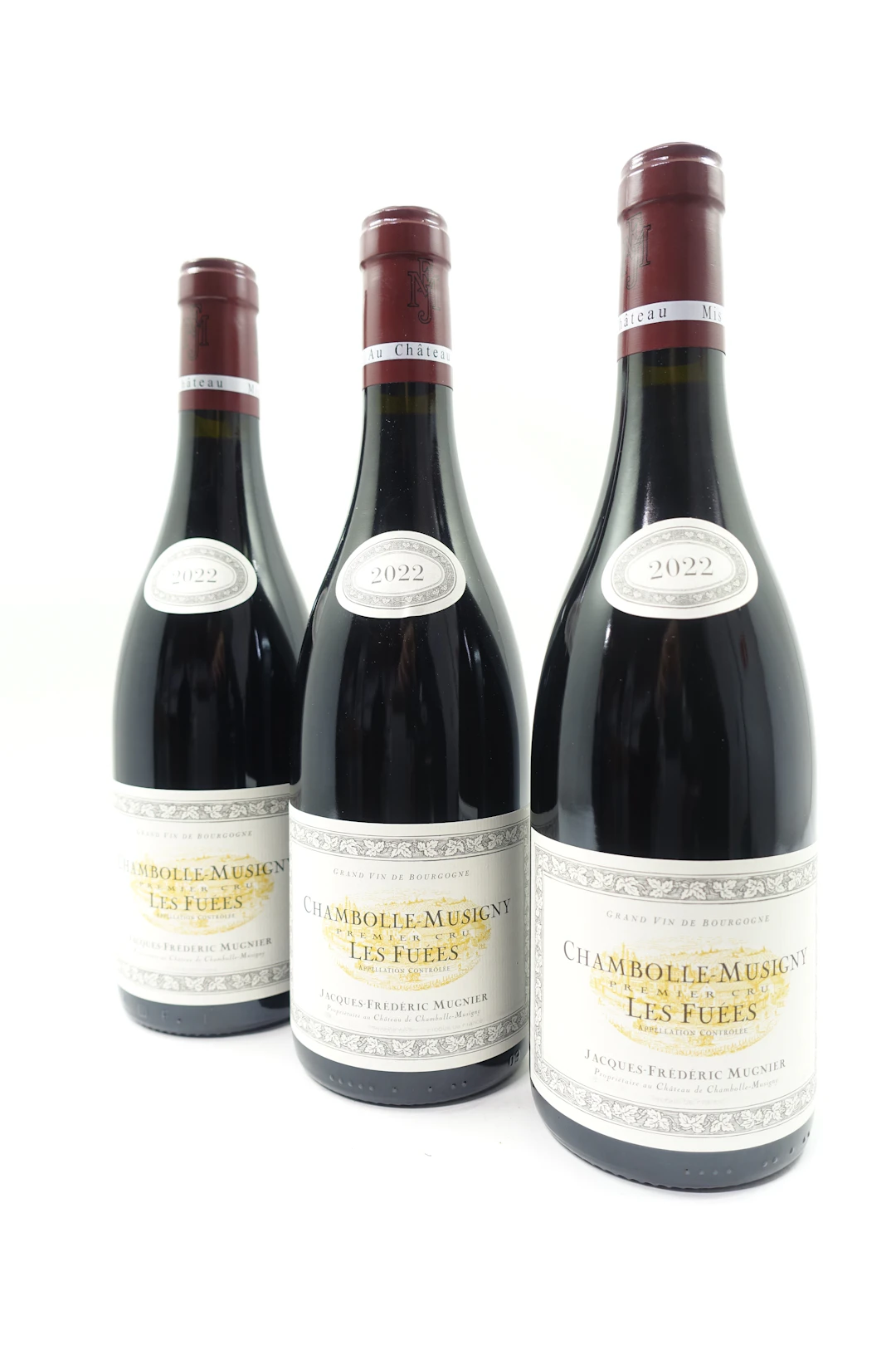6 bts CHAMBOLLE MUSIGNY 2022 1er Cru Les Fuées. Jacques Frédéric Mugnier