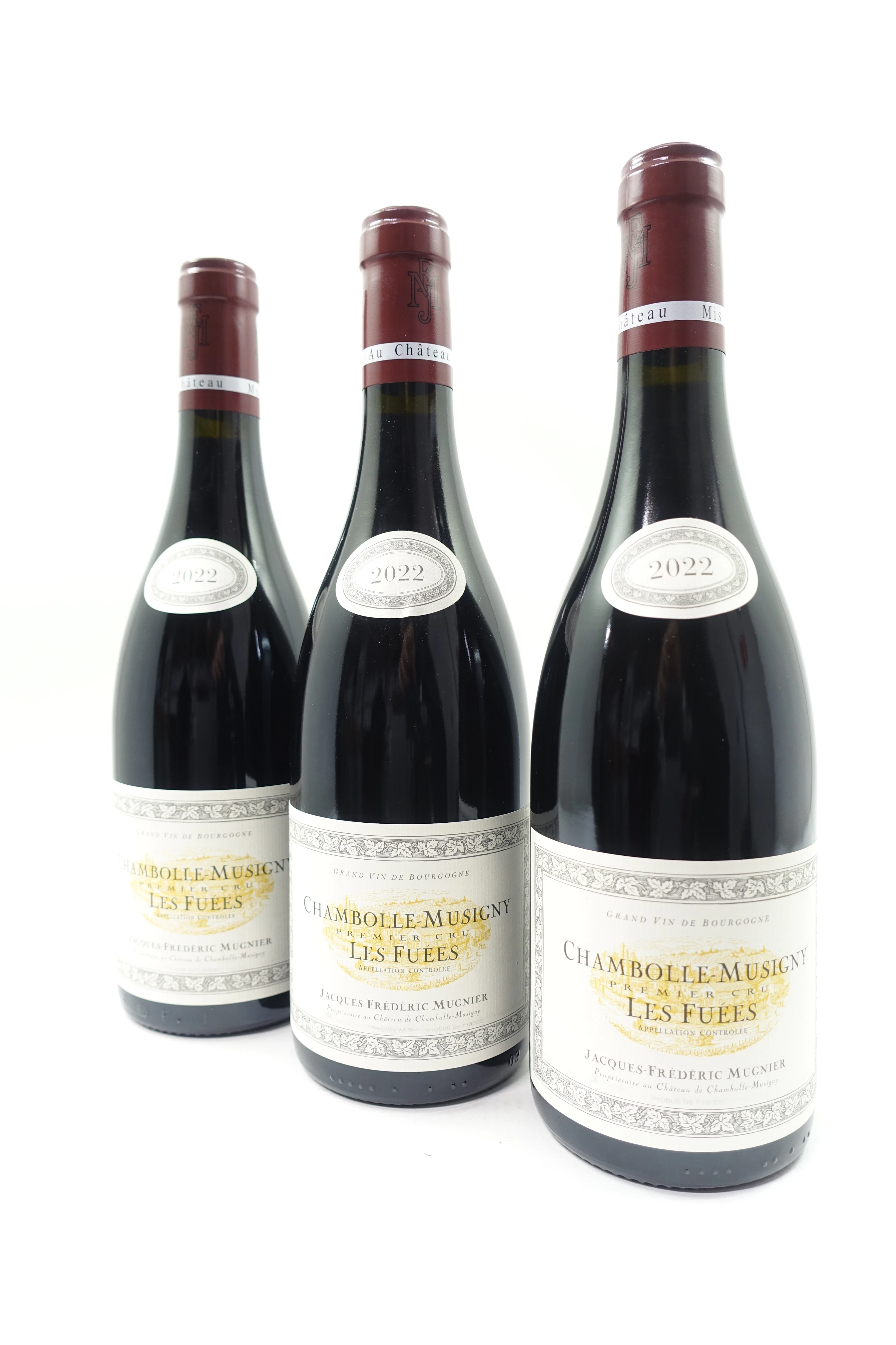 6 bts CHAMBOLLE MUSIGNY 2022 1er Cru Les Fuées. Jacques Frédéric Mugnier