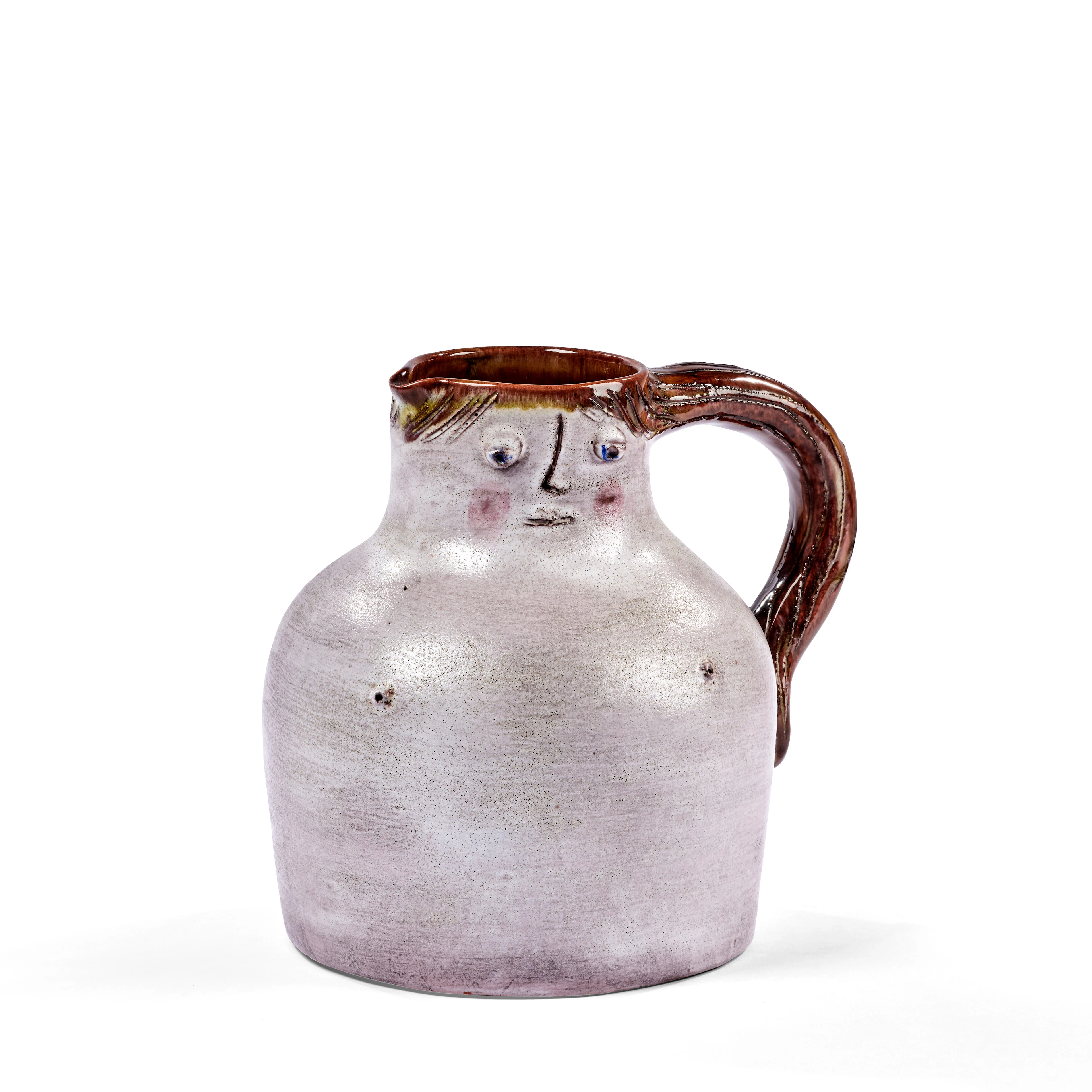 Jean et Robert CLOUTIER Nés en 1930 Pichet Pansu Anthropomorphe figurant