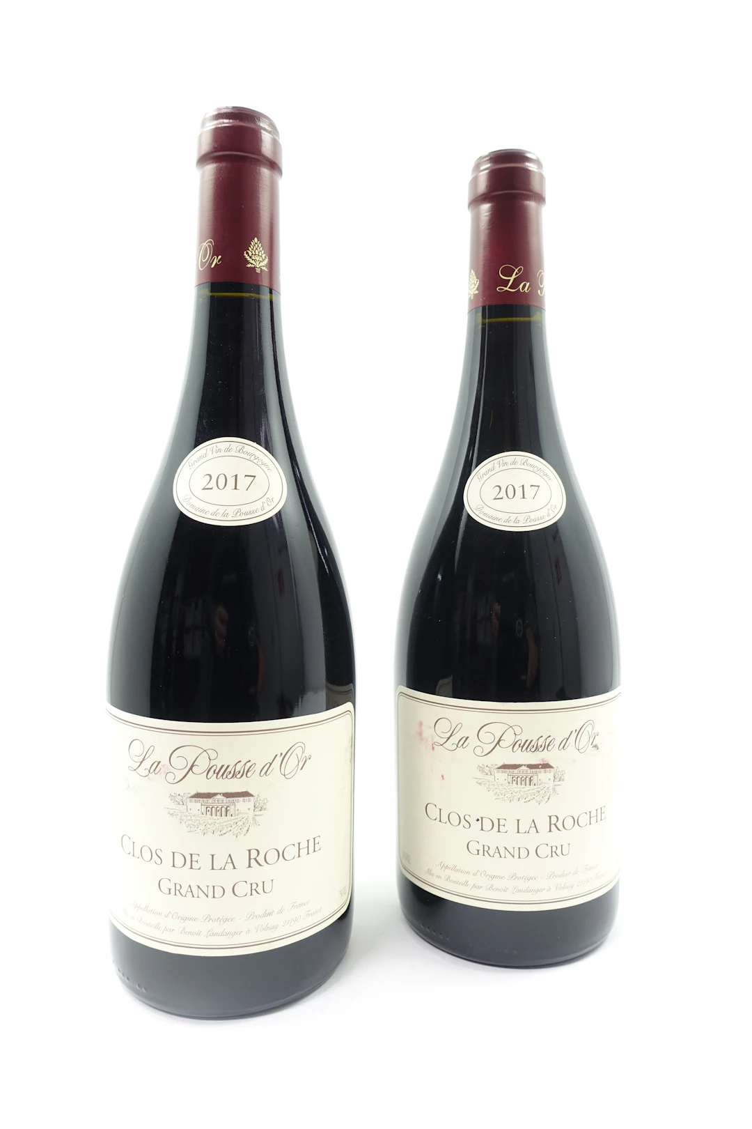 2 bts CLOS DE LA ROCHE 2017 Grand Cru. La Pousse d'Or