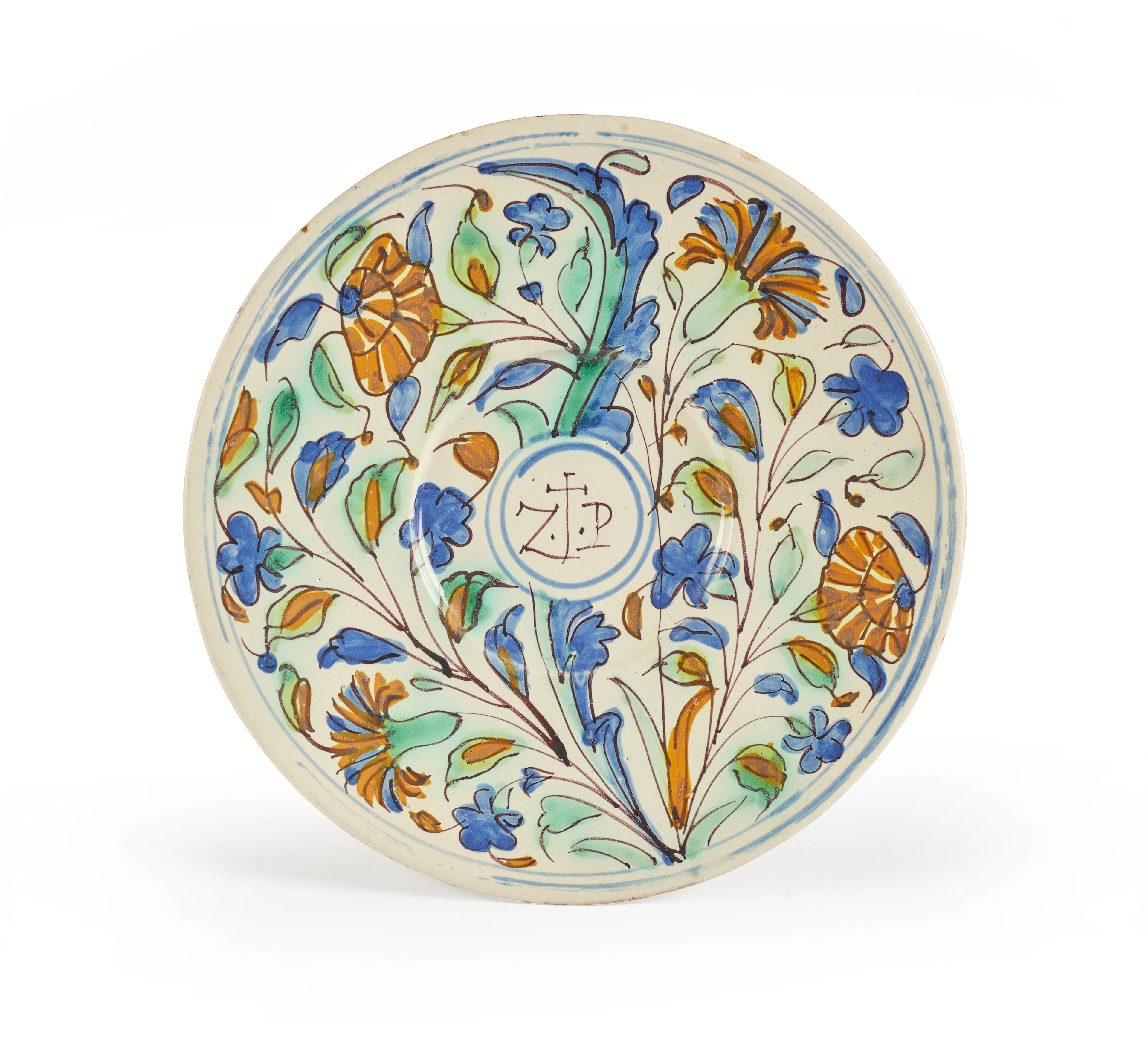 PETIT PLAT EN FAÏENCE ITALIENNE (PADOUE) DU DÉBUT DU XVIIe SIÈCLE