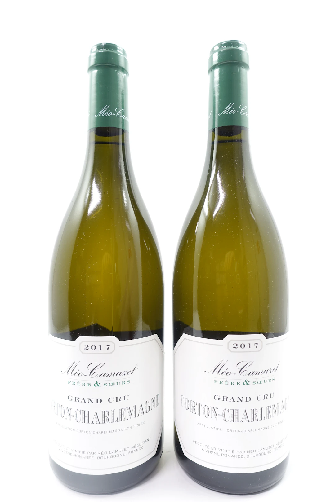 2 bts CORTON CHARLEMAGNE 2017 Grand Cru. Méo Camuzet Frère & Sœurs