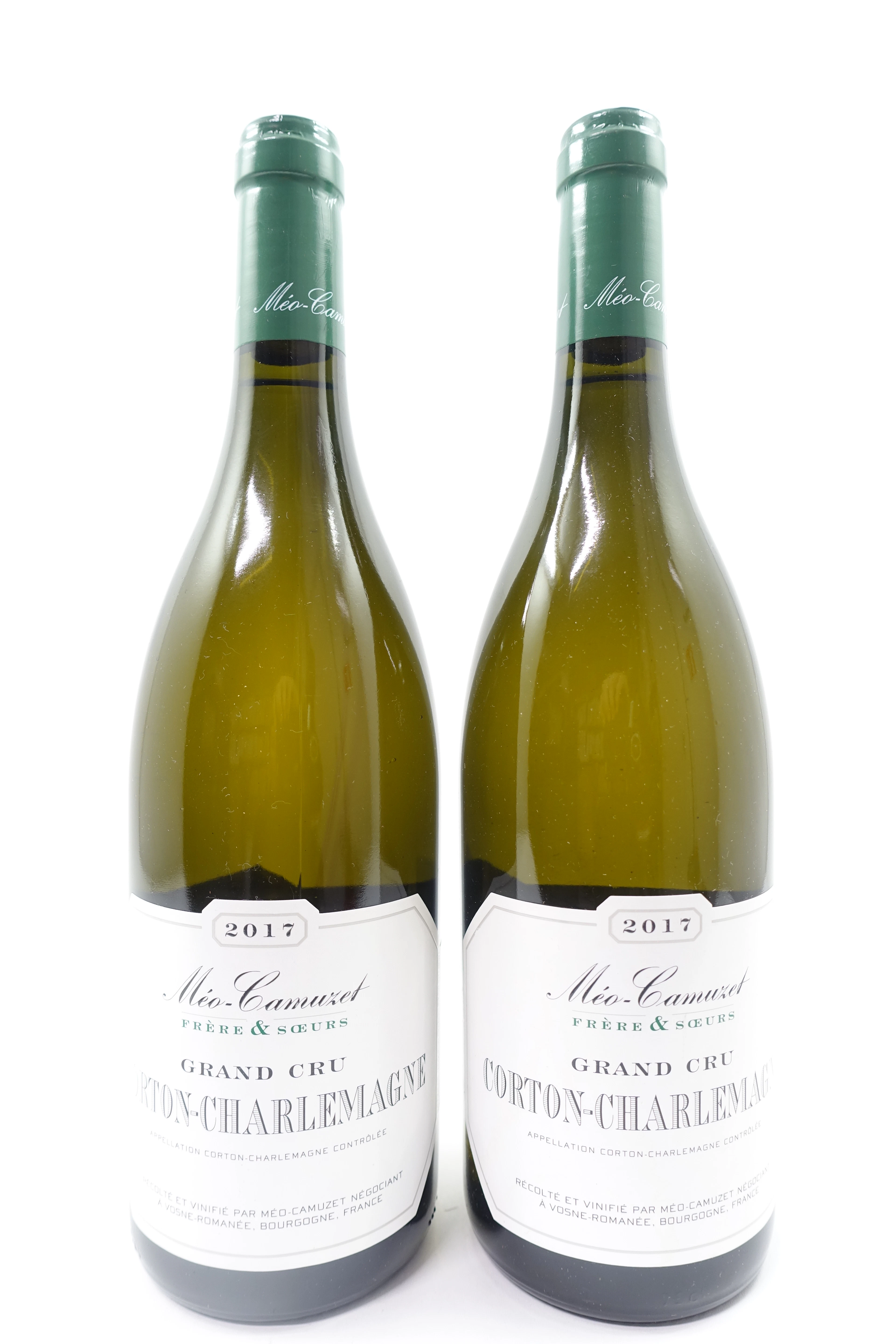 2 bts CORTON CHARLEMAGNE 2017 Grand Cru. Méo Camuzet Frère & Sœurs