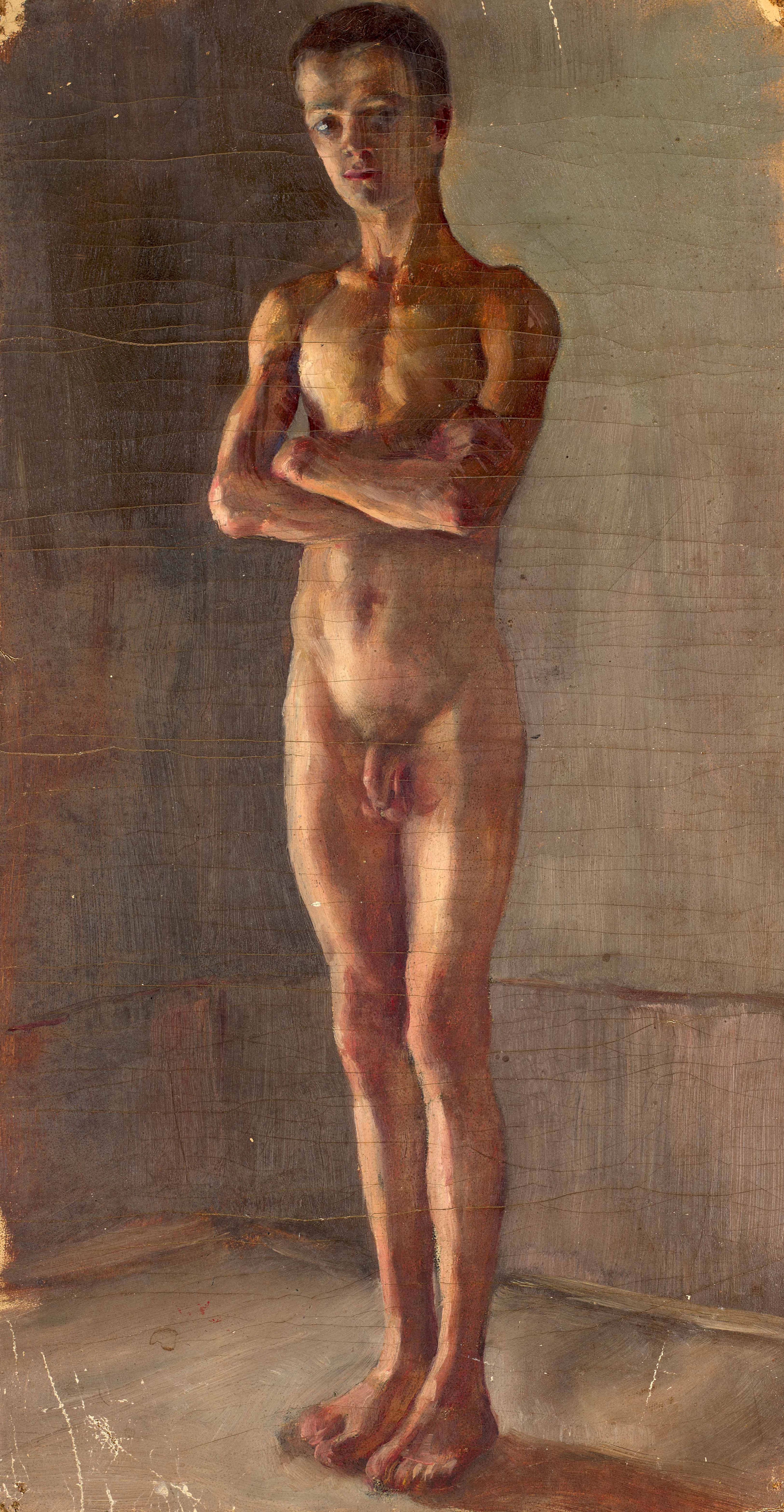 Italico BRASS Gorizia, 1870 - Venise, 1943 Académie de jeune homme