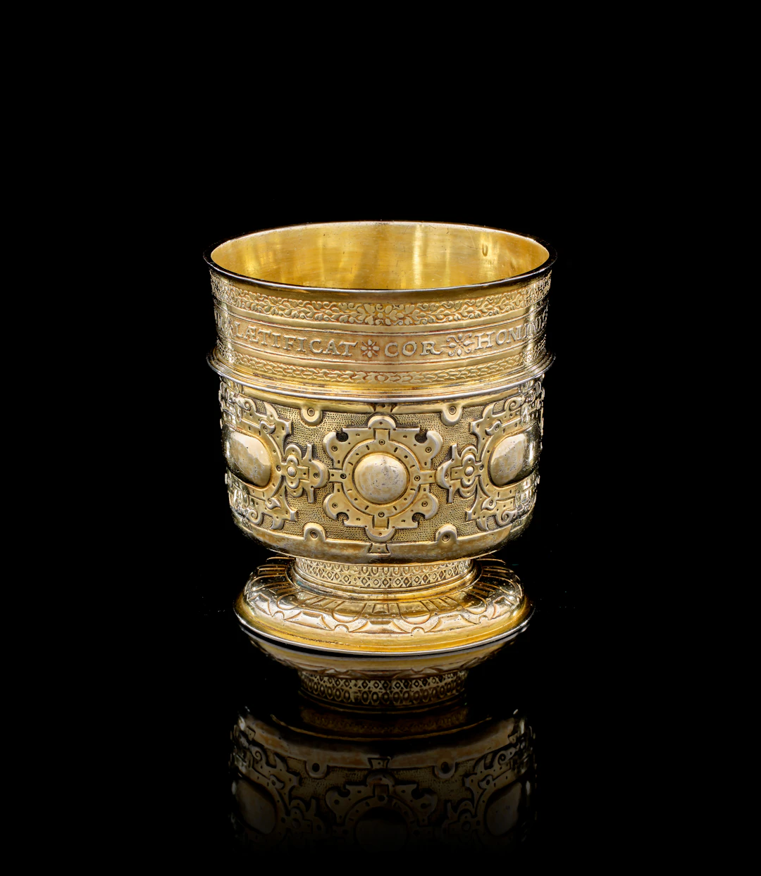 A German silver-gilt coin beaker, Arnold Schmidt, Nuremberg, 1571
