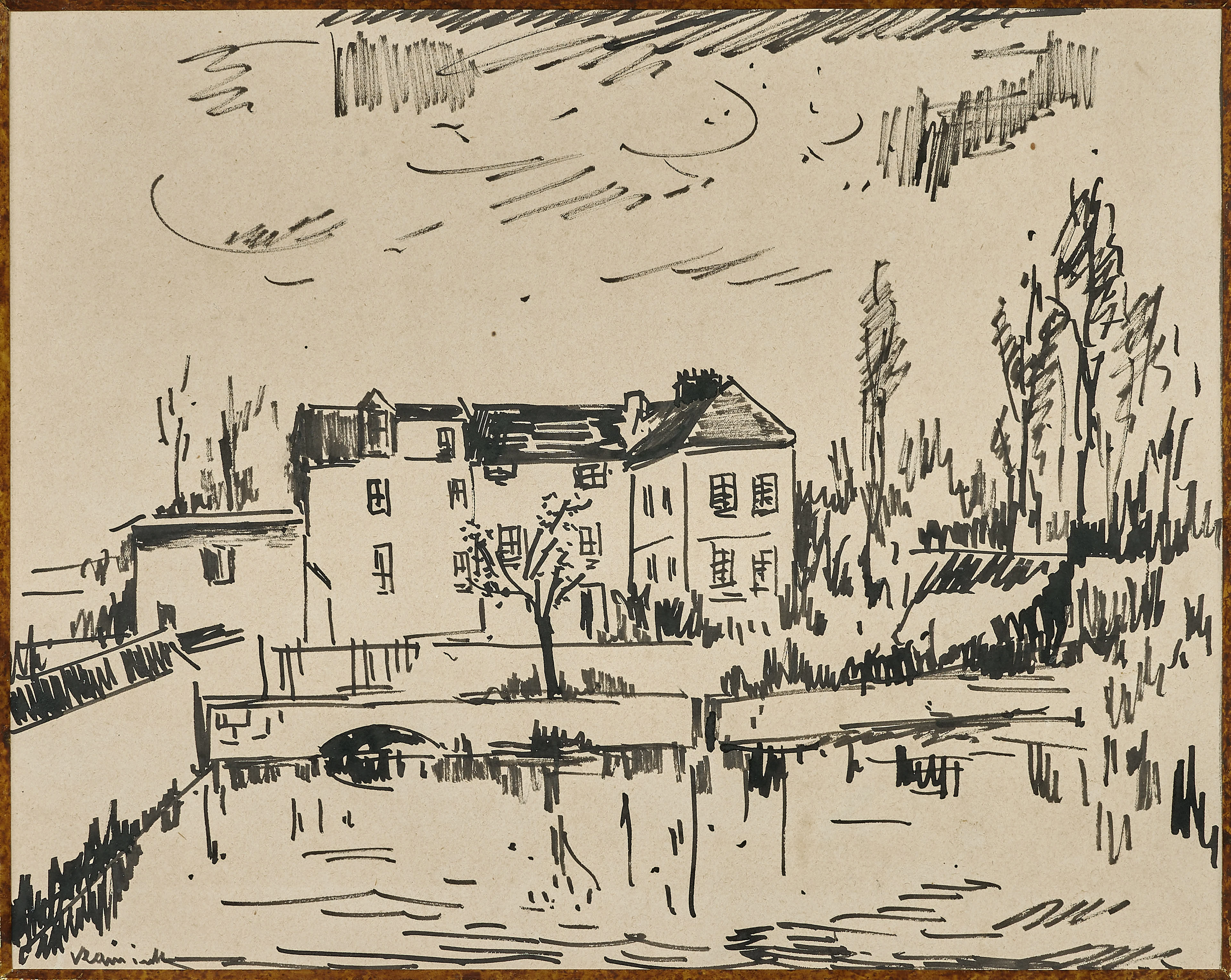 Maison au bord de l'eau