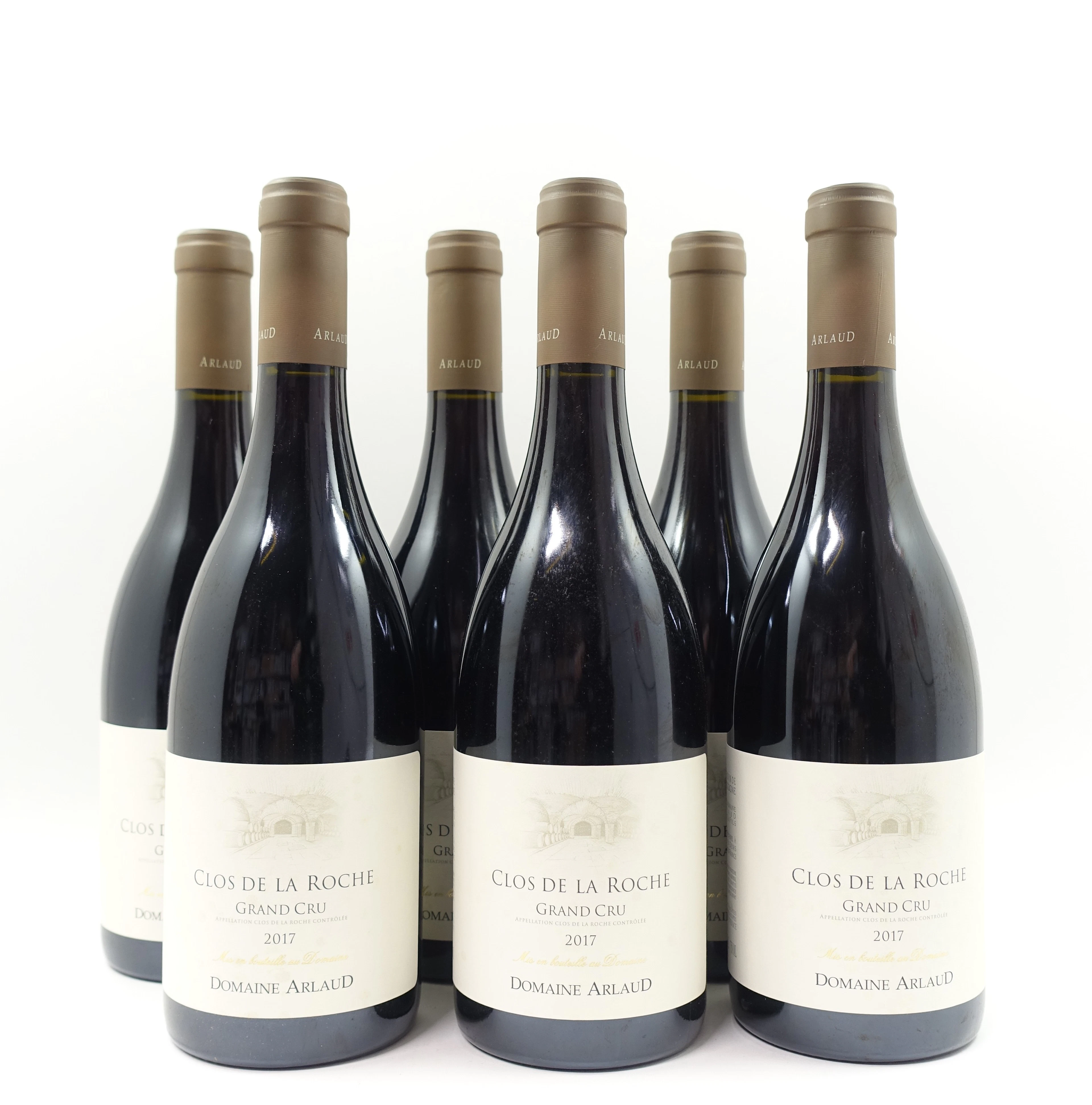 6 bts CLOS DE LA ROCHE 2017 Grand Cru. Domaine Arlaud