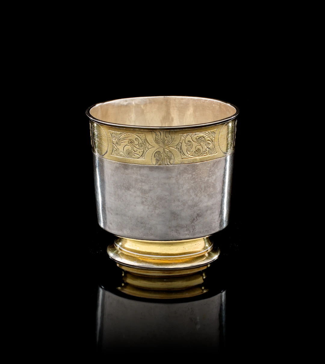 A Swiss parcel-gilt silver beaker, Bern, circa 1575