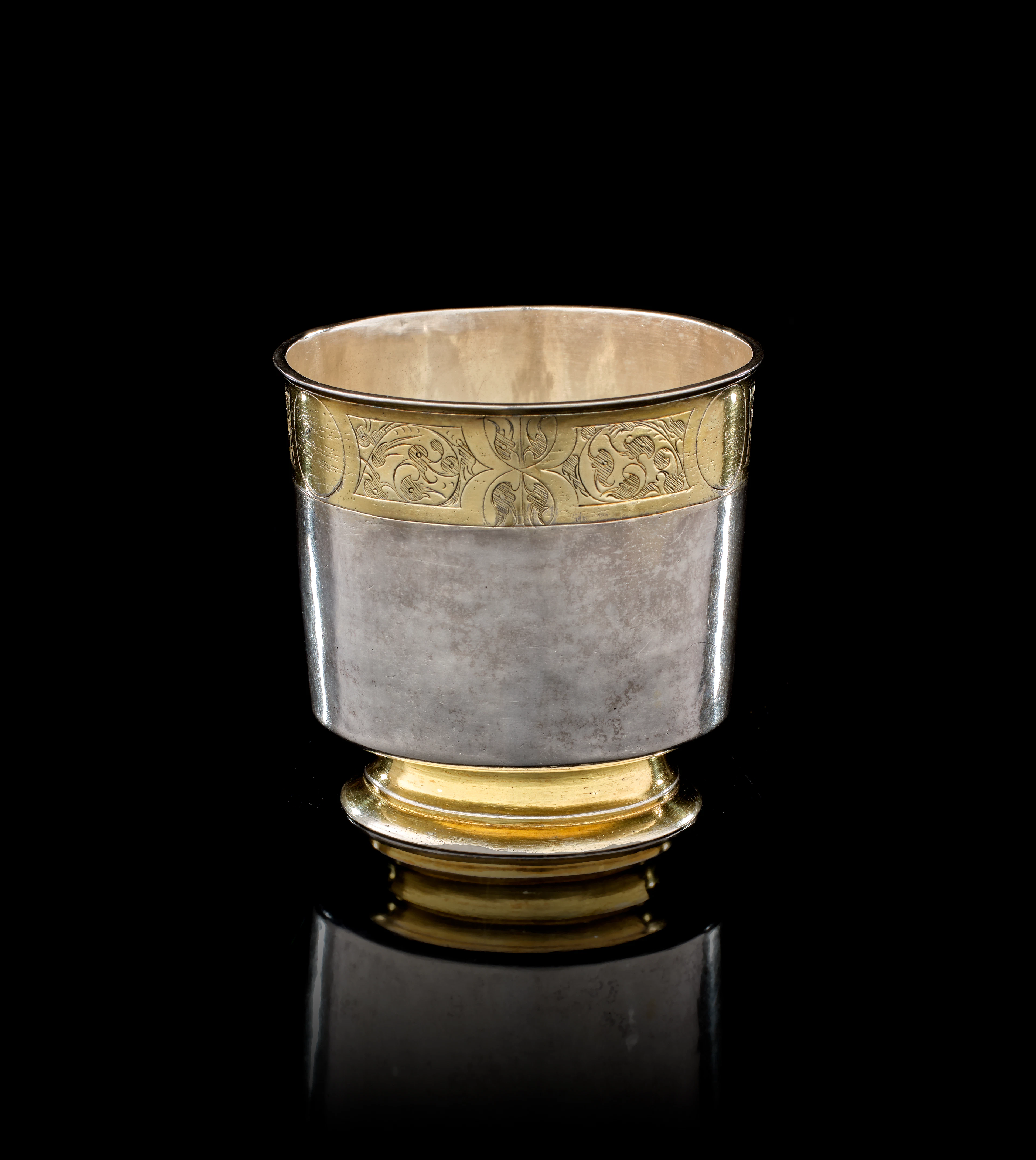 A Swiss parcel-gilt silver beaker, Bern, circa 1575