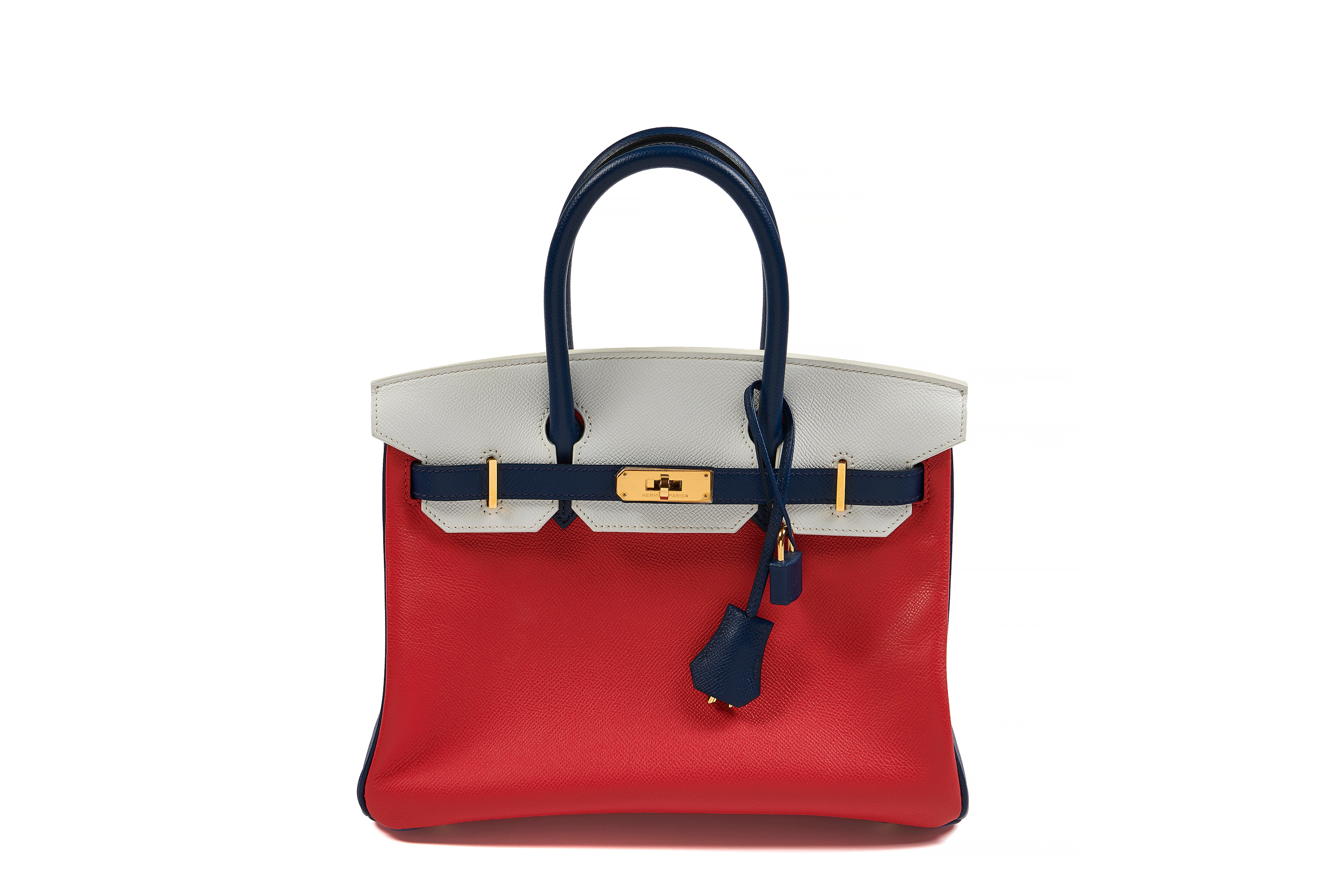 HERMÈS BIRKIN 30 Bag Tricolore