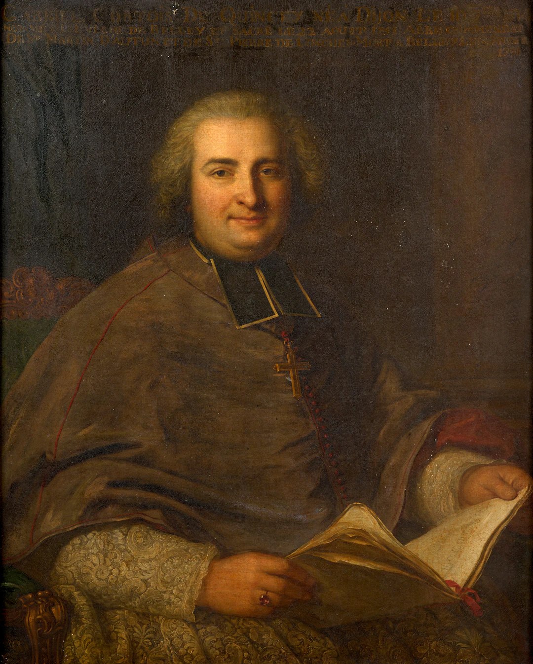 Guillaume VOIRIOT Paris, 1713-1799 Portrait de Gabriel Amédée Cortois