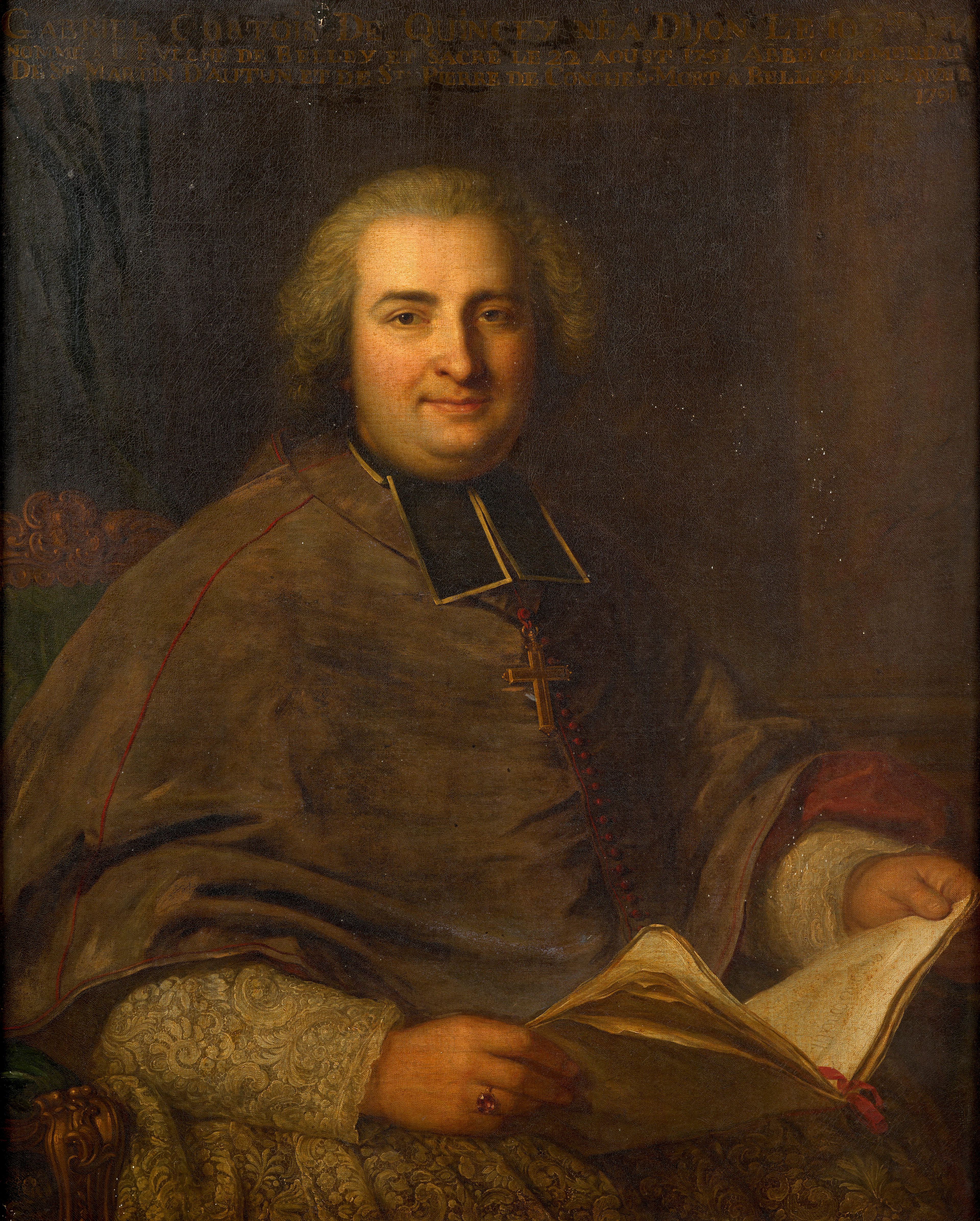 Guillaume VOIRIOT Paris, 1713-1799 Portrait de Gabriel Amédée Cortois