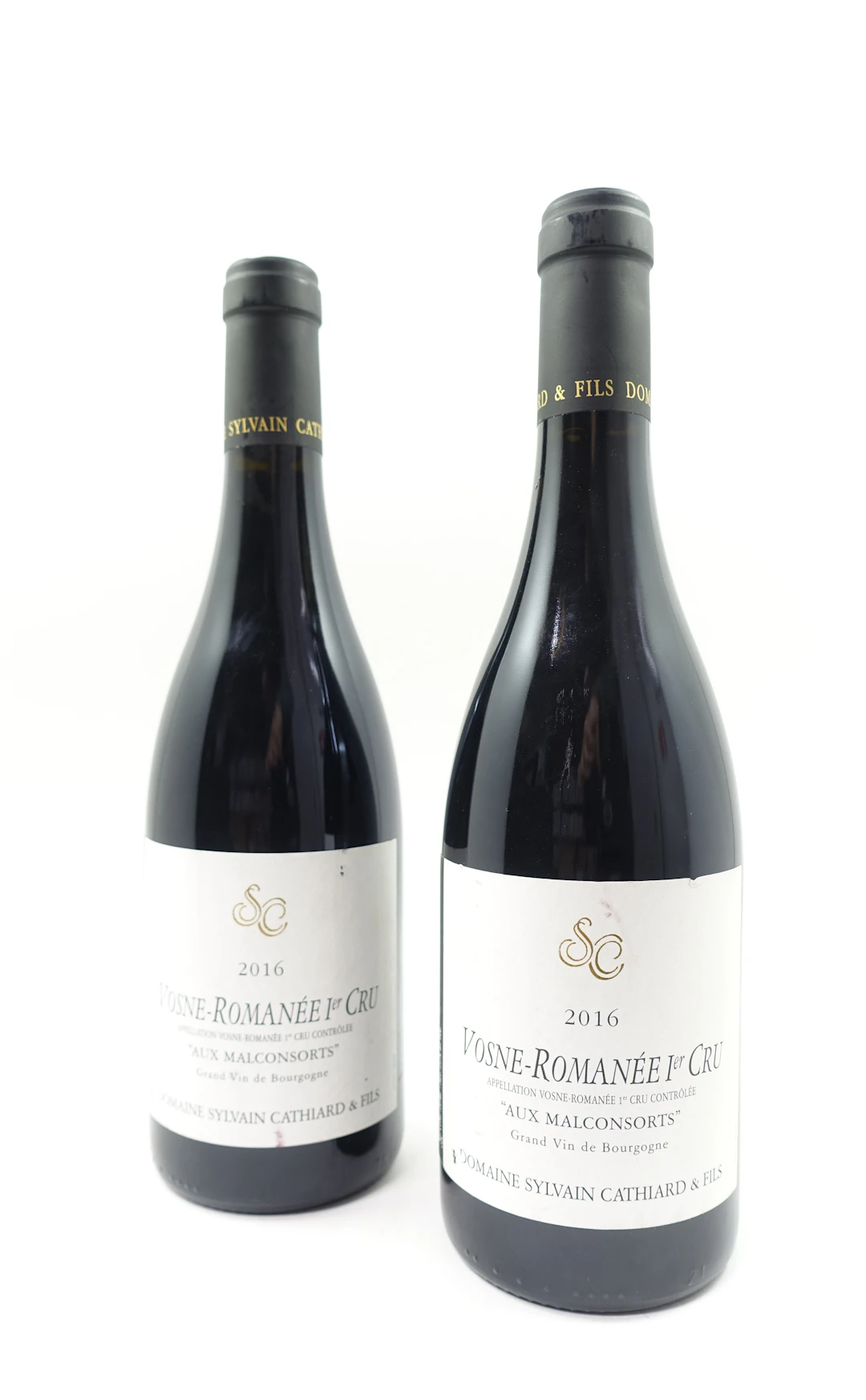 2 bts VOSNE ROMANEE 2016 1er Cru Aux Malconsorts. Domaine Sylvain