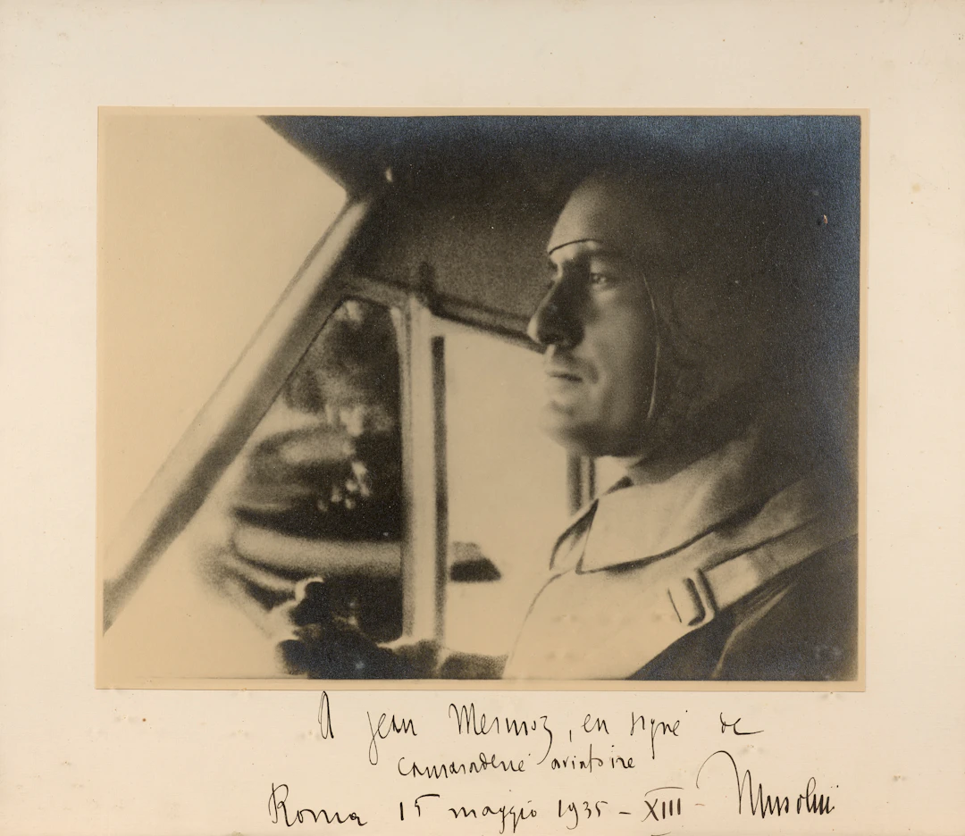 VOYAGE OFFICIEL EN ITALIE, 1935 Portrait de Benito Mussolini en tenue