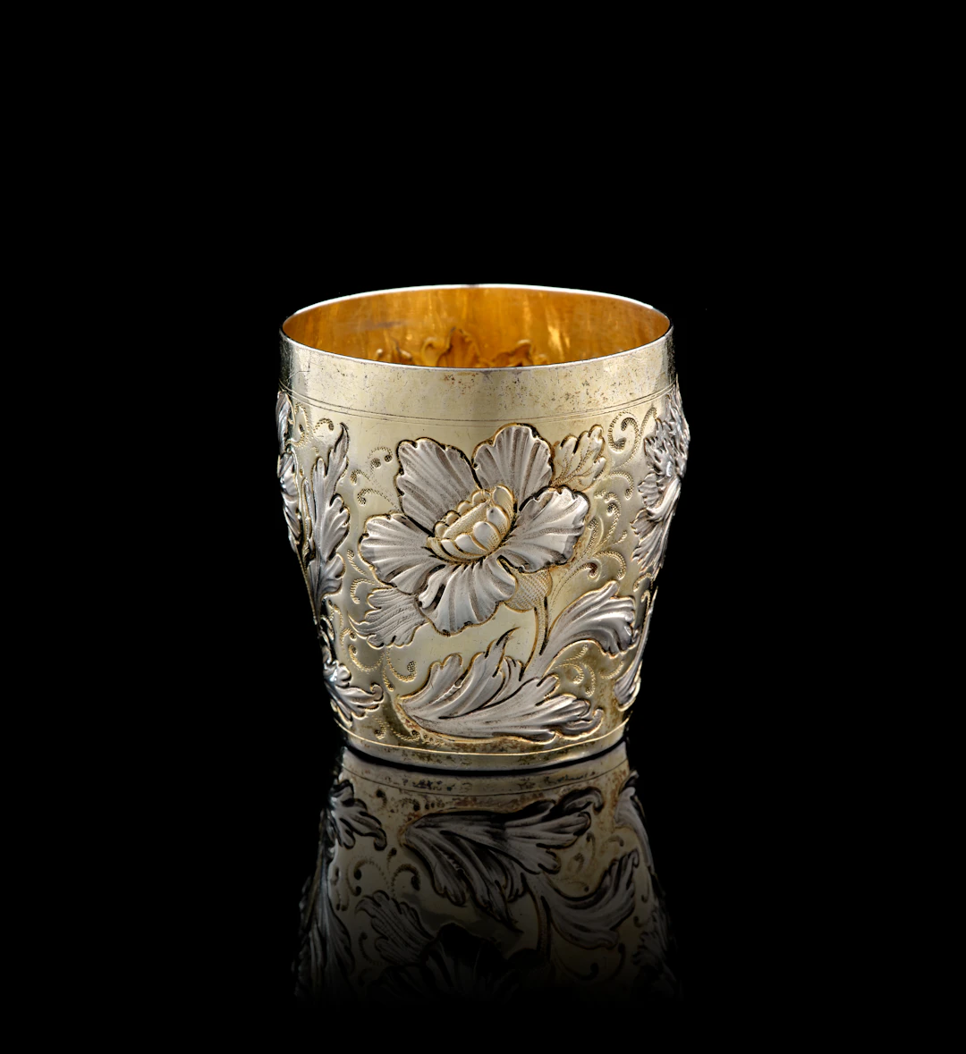 A German parcel-gilt silver beaker, Andreas Berckmann, Nuremberg, 1661-1664