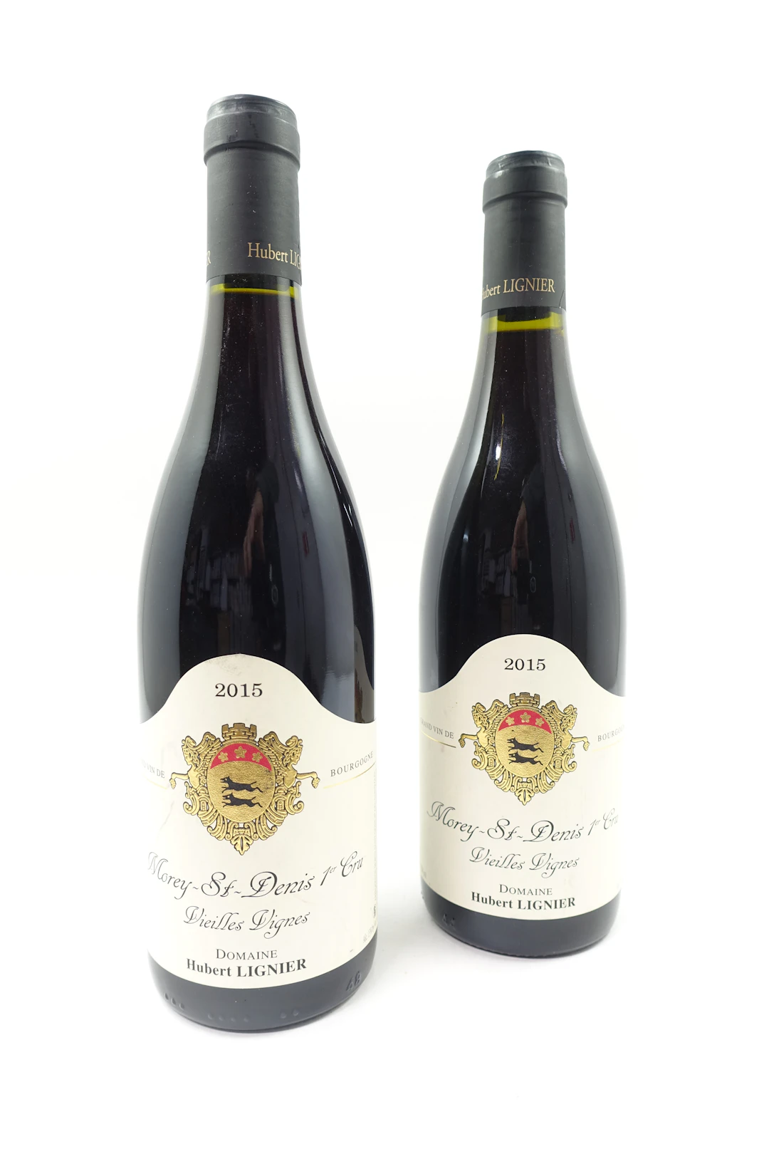 2 bts MOREY SAINT DENIS 2015 1er Cru Vieilles Vignes. Domaine Hubert Lignier
