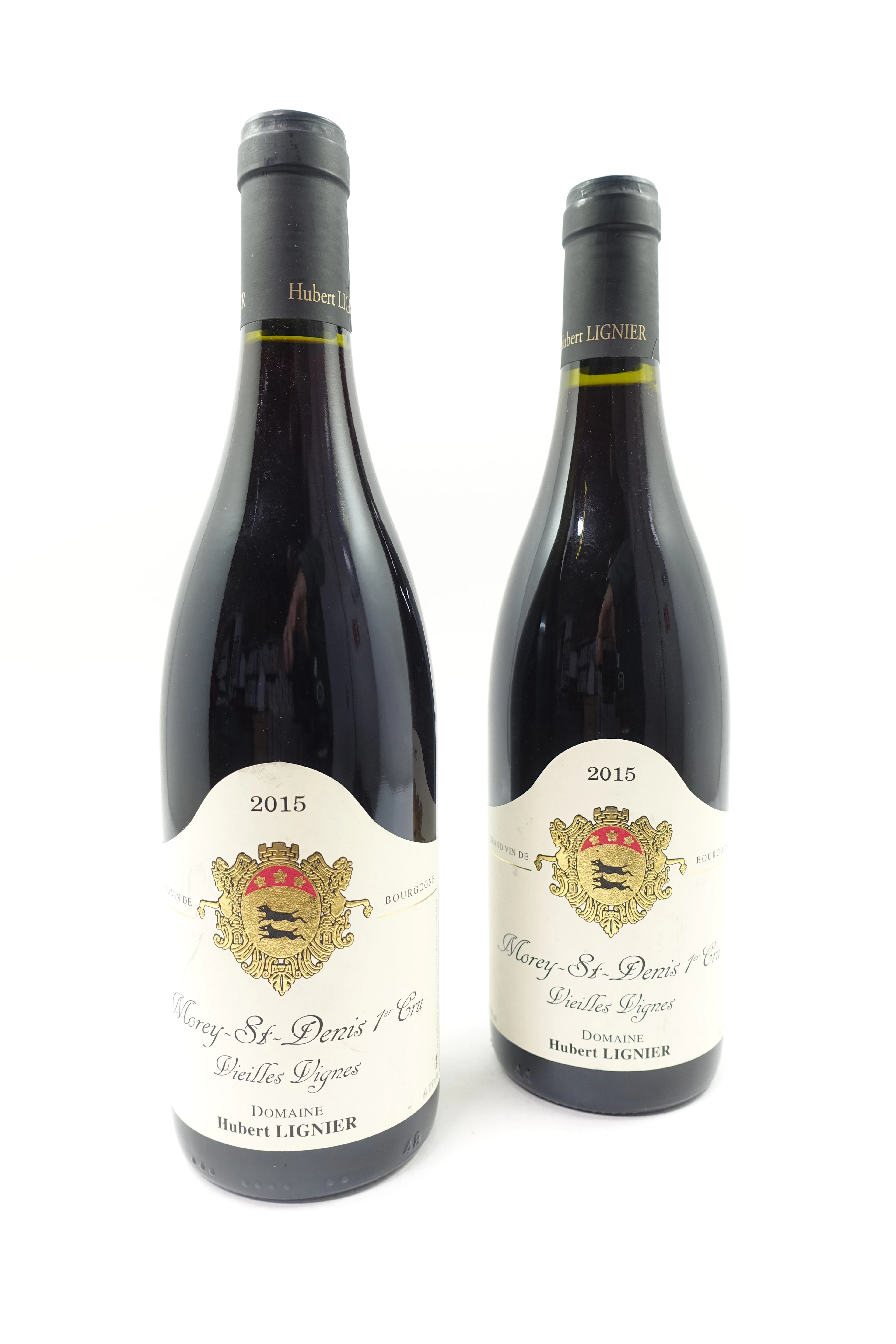 2 bts MOREY SAINT DENIS 2015 1er Cru Vieilles Vignes. Domaine Hubert Lignier